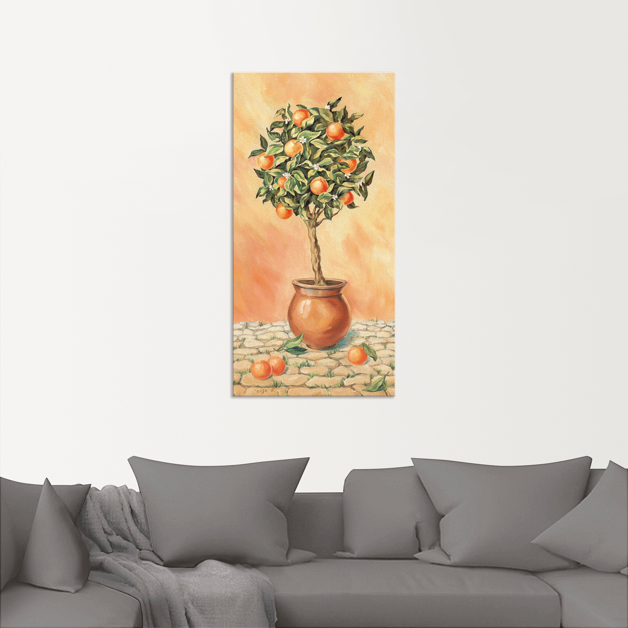 Artland Wandbild »Orangenbaum I«, Pflanzen, (1 St.), als Alubild, Outdoorbild, Leinwandbild, Wandaufkleber, versch. Größen