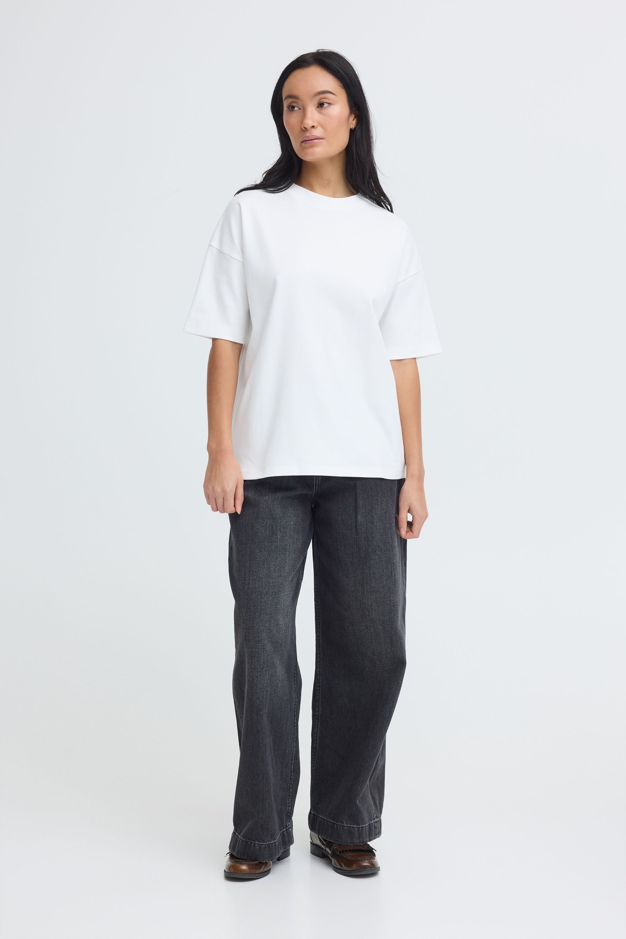 OXMO Rundhalsshirt "Rundhalsshirt OXNSandy Boxy" günstig online kaufen