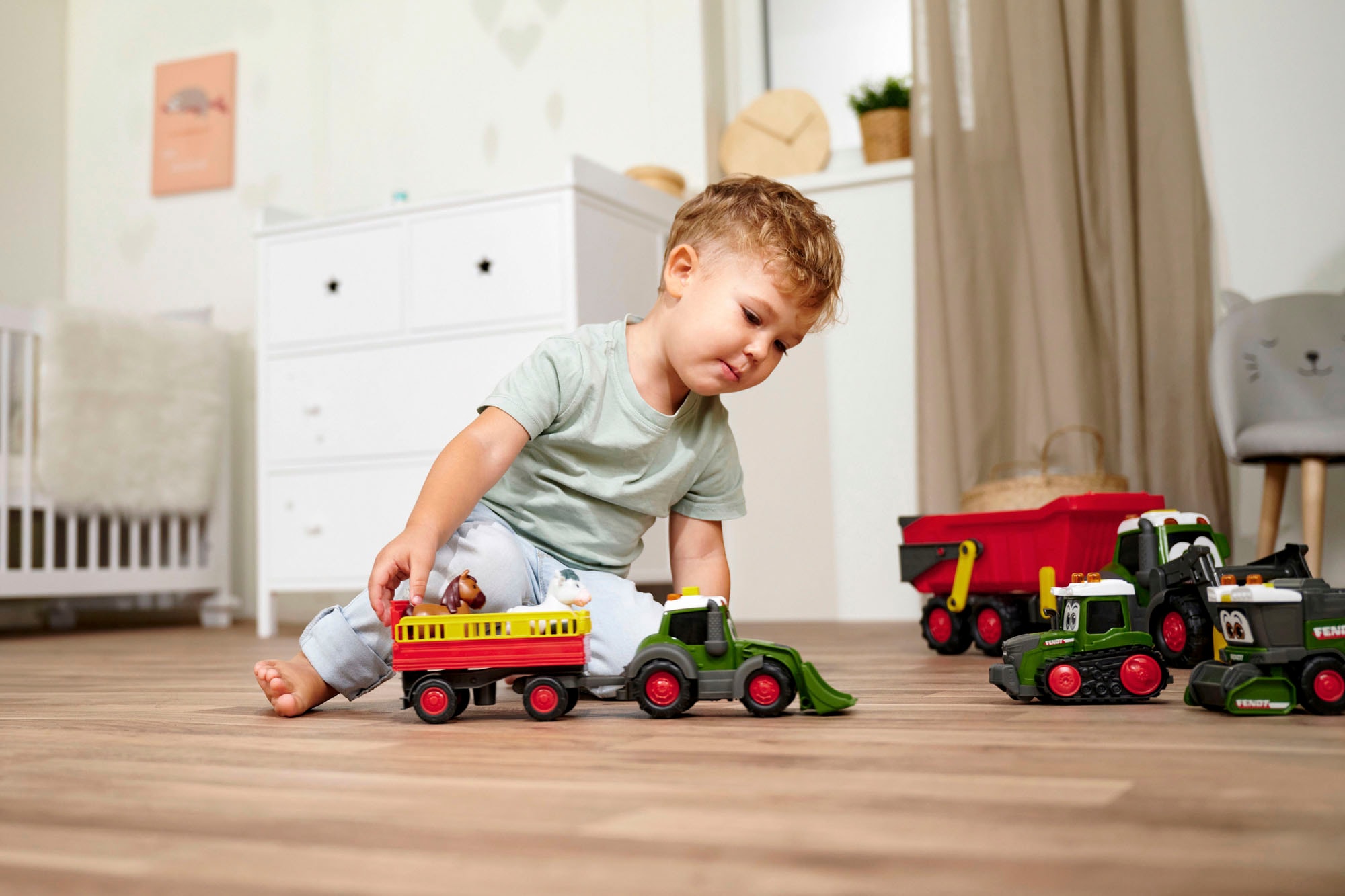 ABC Spielzeug-Traktor »ABC Fendti Animal Trailer«, mit Licht und Sound