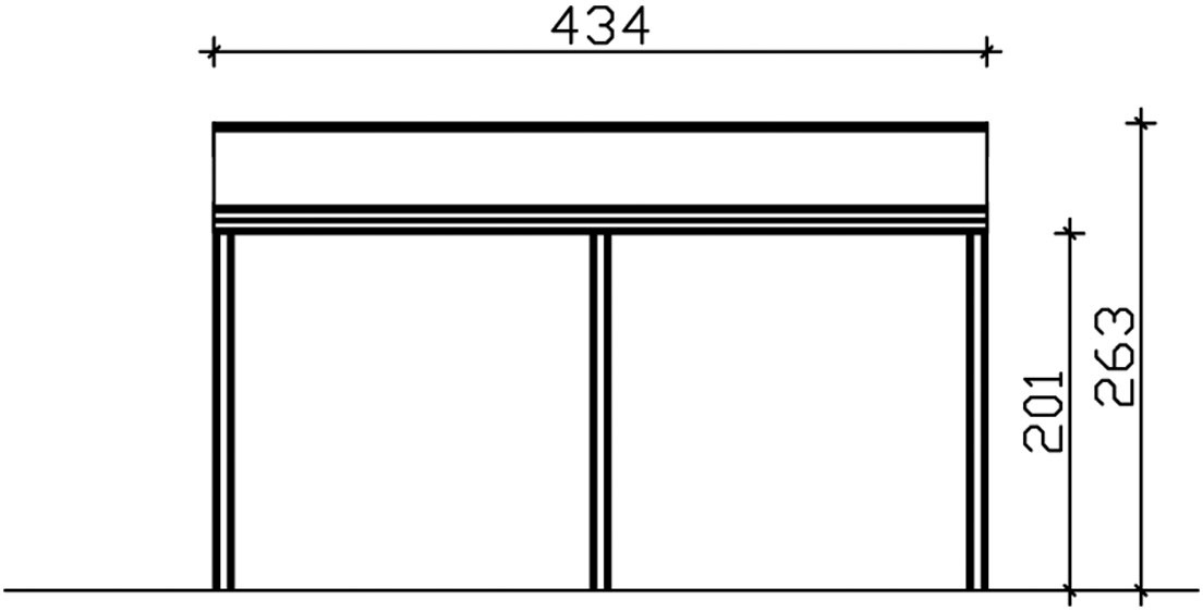 Skanholz Terrassendach »Monza«, Bedachung Verbund-Sicherheits-Glas, Aluminium