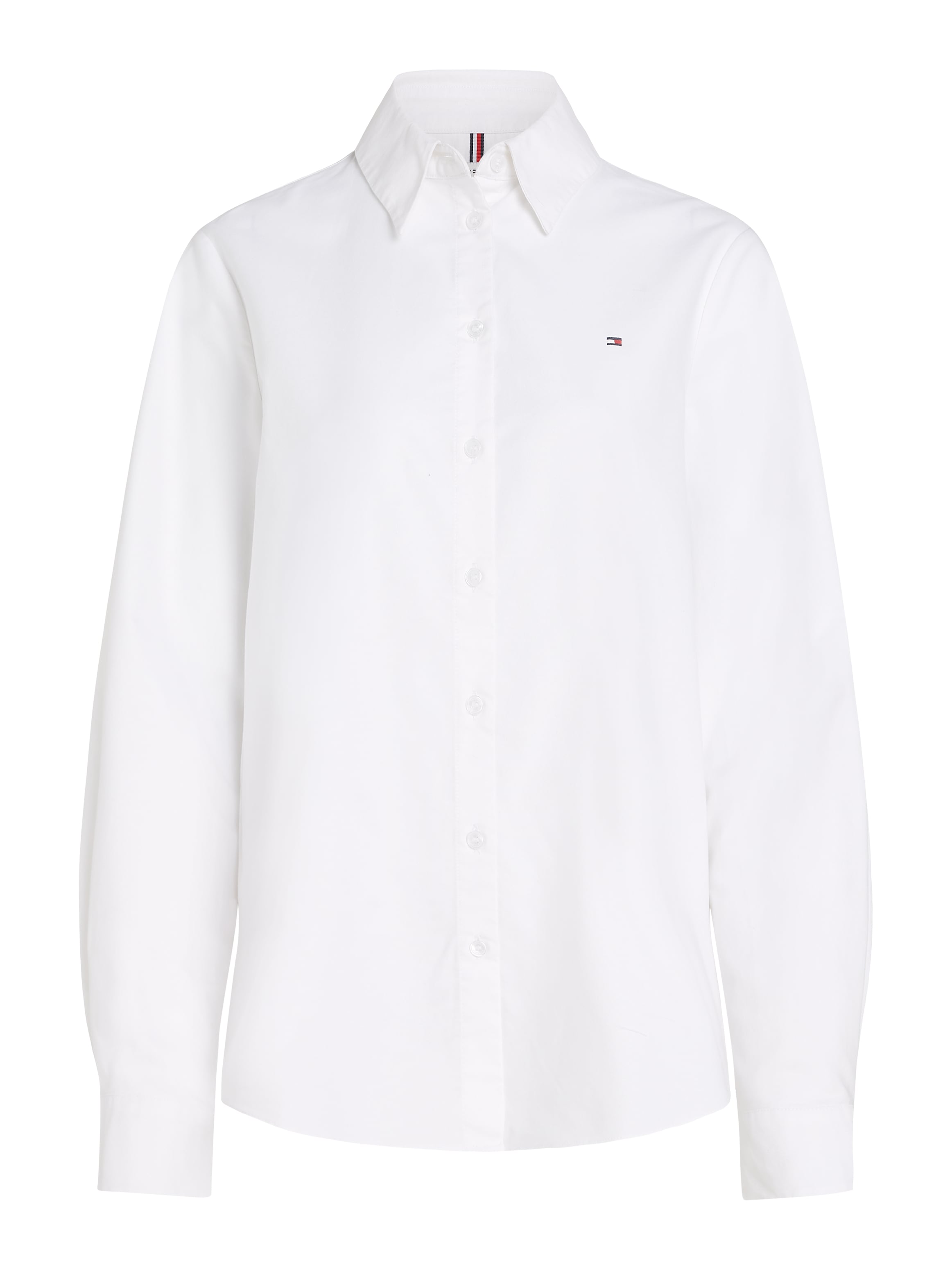 Tommy Hilfiger Hemdbluse »OXFORD RELAXED FIT SHIRT«, mit aufgestickter Flag