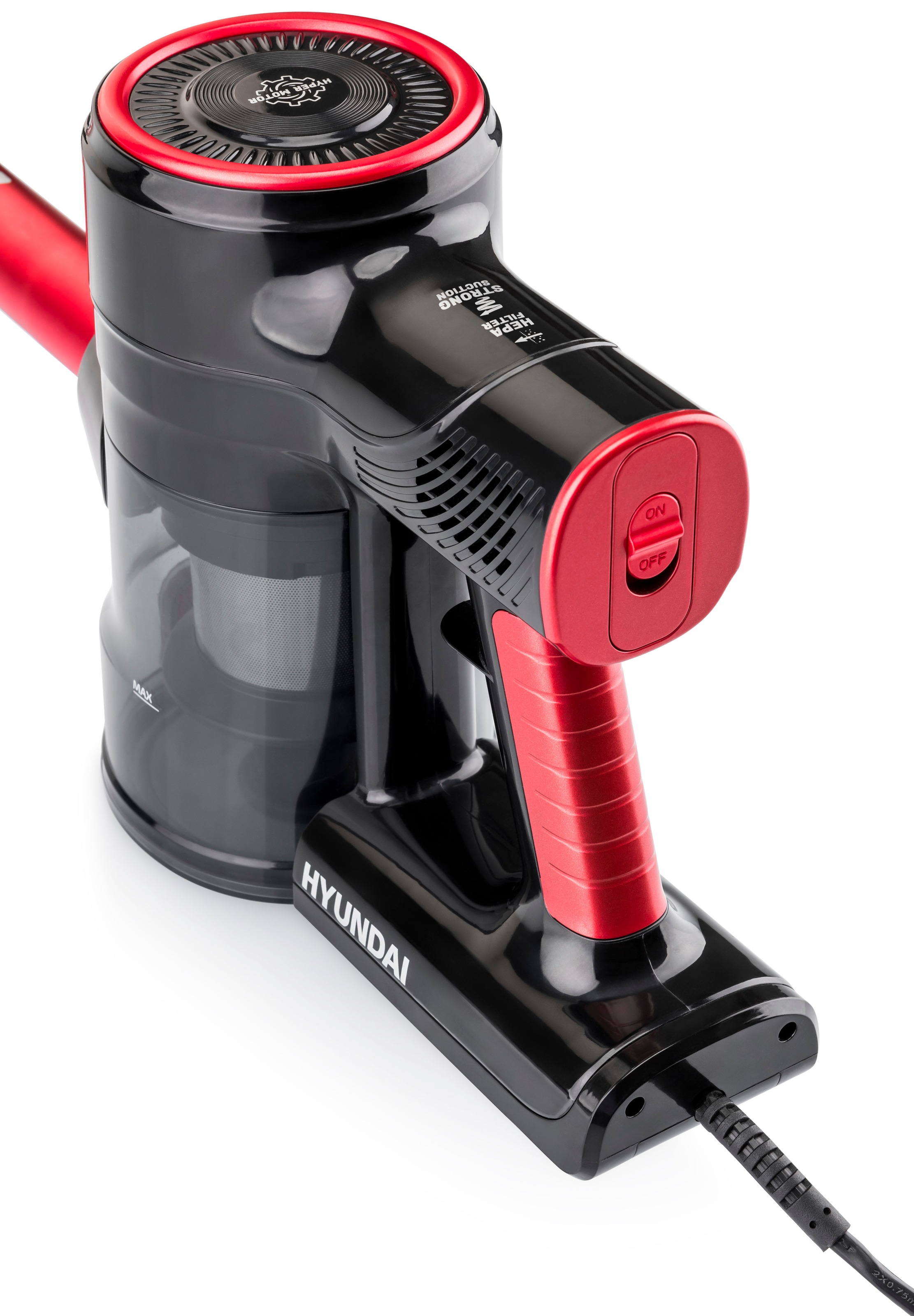 Hyundai Hand-und Stielstaubsauger »VC609«, 600 W, beutellos, Leichter 2-in-1 Staubsauger (Stiel & Hand)