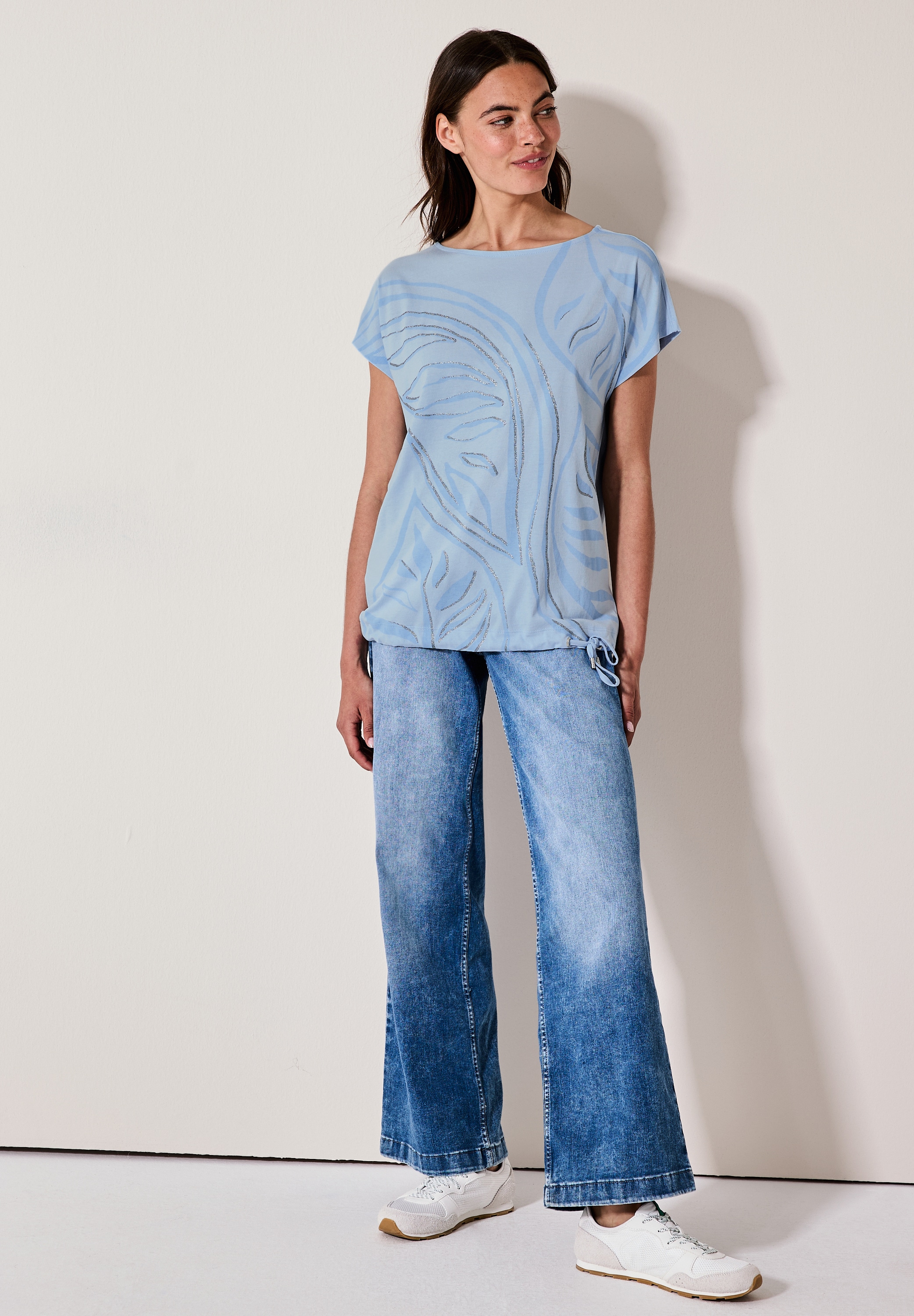 Cecil T-Shirt, mit Tunnelzug am Saum
