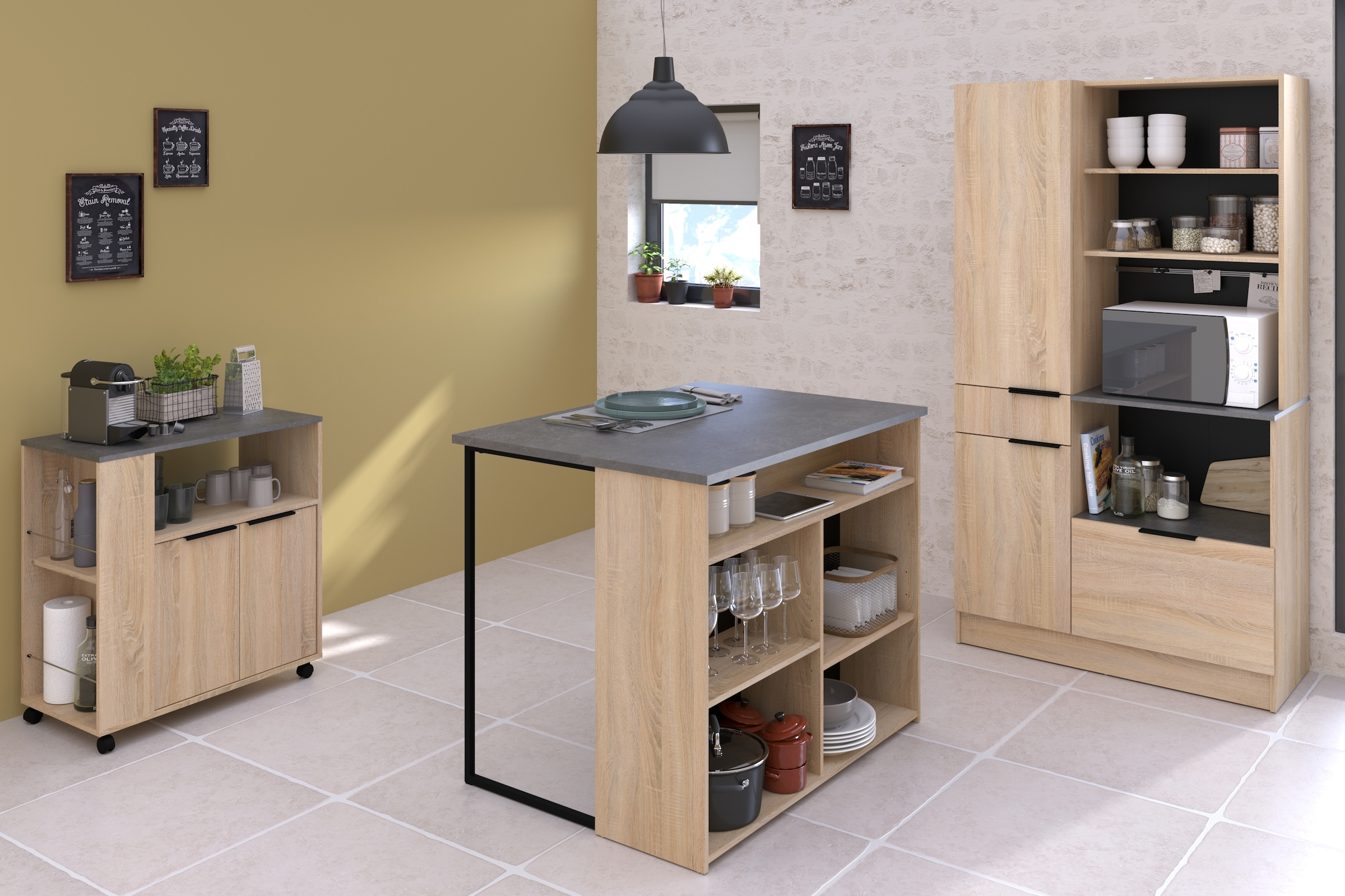 Parisot Schrank-Set »Fumay 3«, (Set, 3 St., 3-teilig)