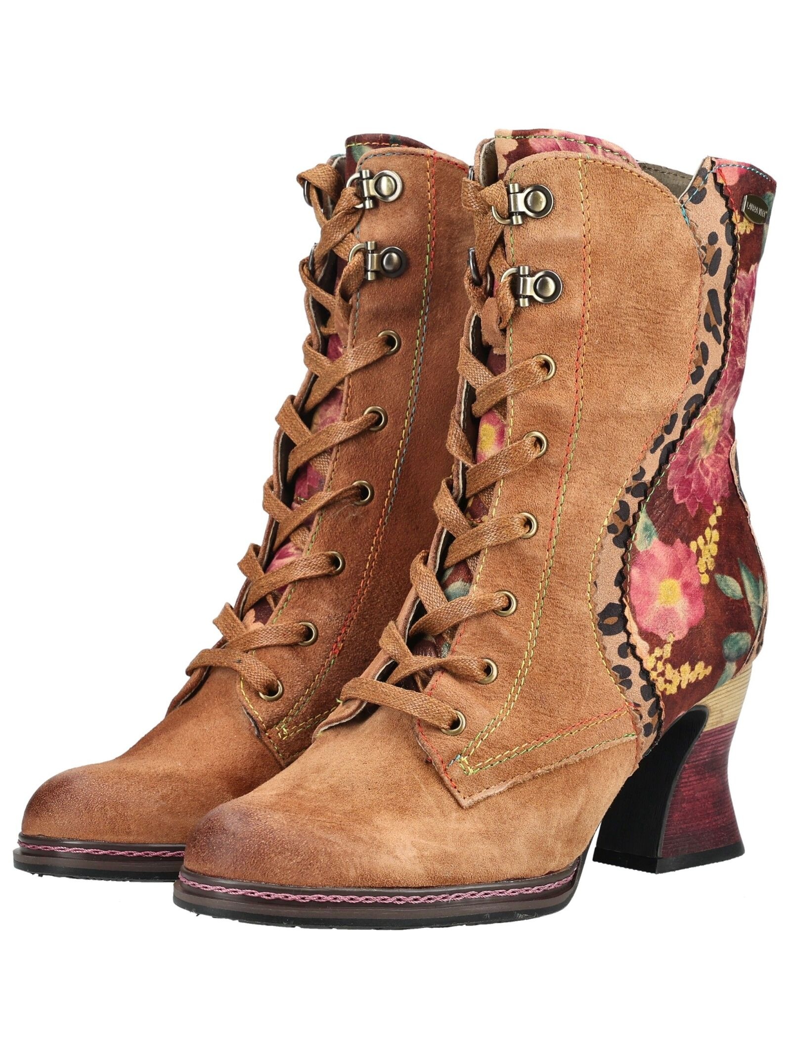 LAURA VITA Schnürstiefelette »LAURA VITA Stiefelette Leder/Textil«