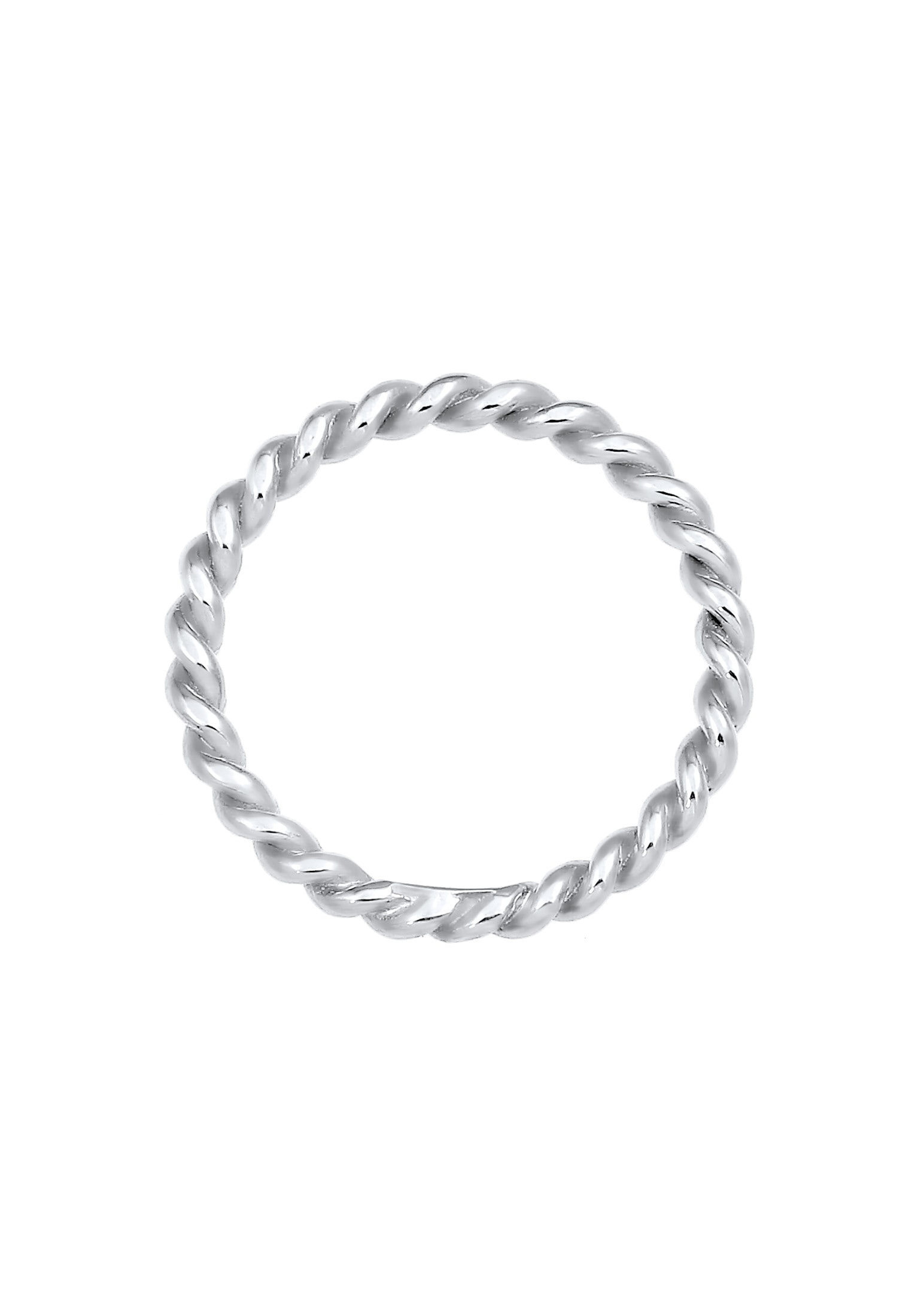 Nenalina Fingerring »Gedreht Kordel Spirale Basic Schlicht 925 Silber«