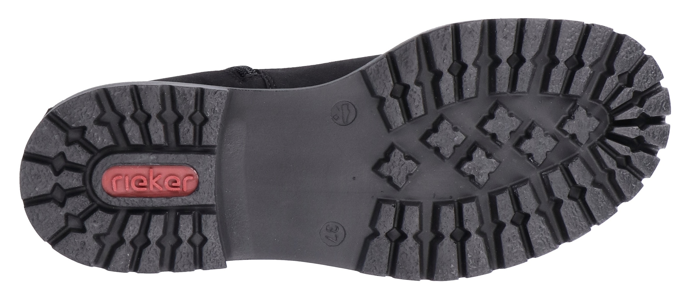 Rieker Winterstiefelette, Winterboots, Ankleboots, Profilsohle, mit Innenreißverschluss