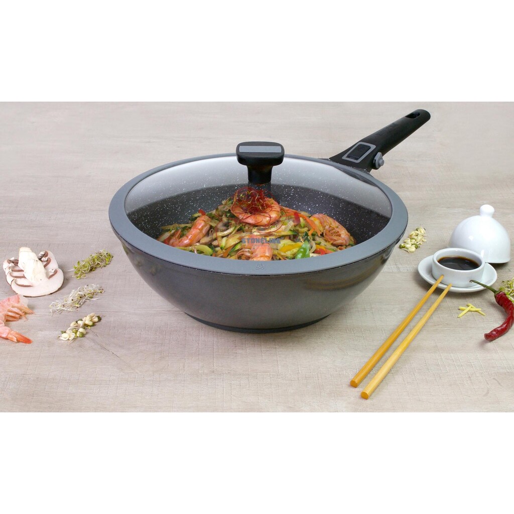 STONELINE Wok »Imagination PLUS«, Aluminiumguss, (1 tlg.), Ø 30 cm, Induktion