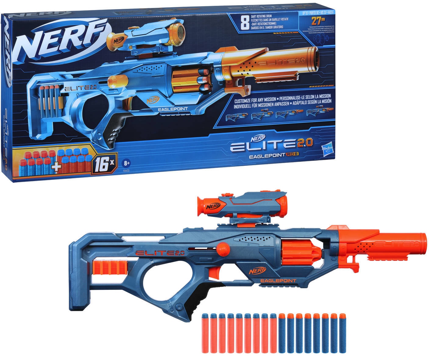 Blaster »Nerf Elite 2.0 Eaglepoint RD-8«