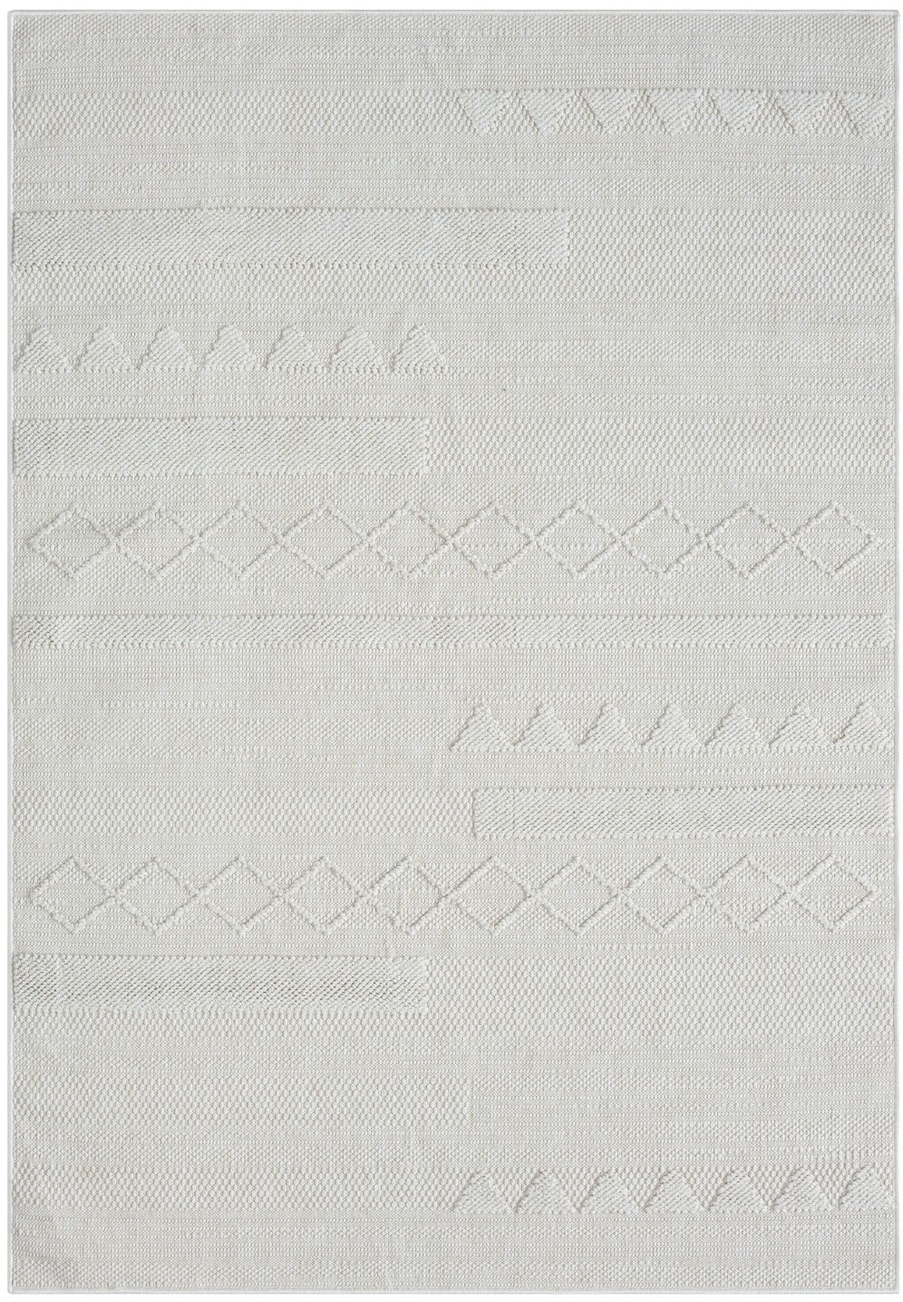 Myflair Möbel & Accessoires Teppich »Silly Lagerräumung«, rechteckig, 8 mm Höhe, Uni Farben, Hoch-Tief Effekt, Outdoor geeignet, Balkon, Terrasse