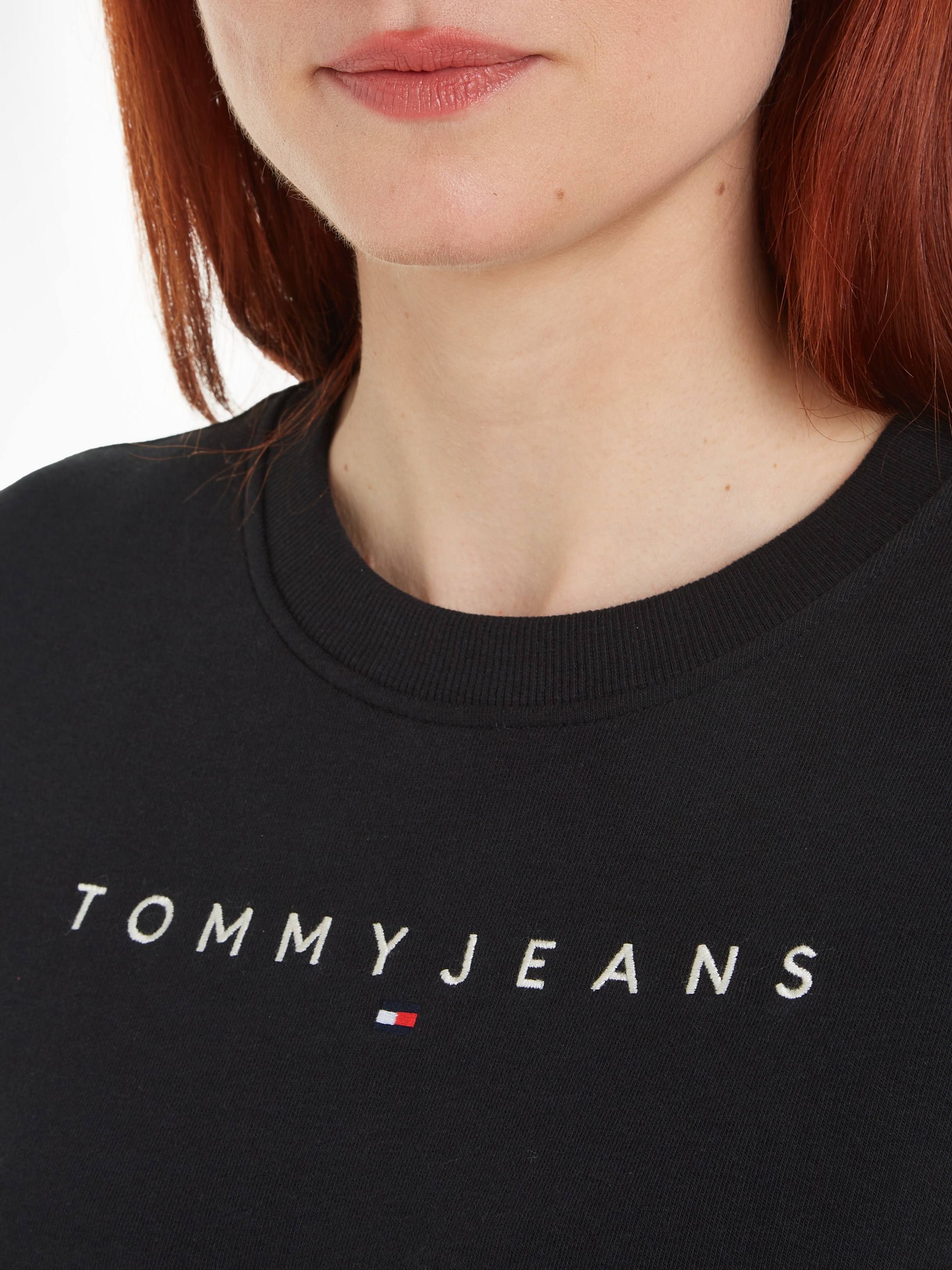 Tommy Jeans Sweatshirt »TJW REG LINEAR CREW EXT«, mit Logoschriftzug