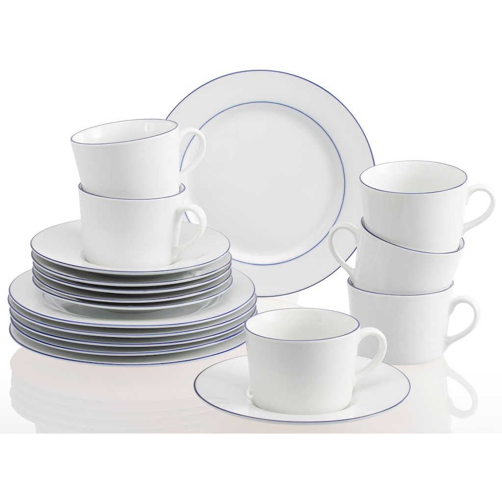 Retsch Arzberg Kaffeeservice »Geschirr-Set, Service Heike Blaurand«, (Set, 18 tlg.)