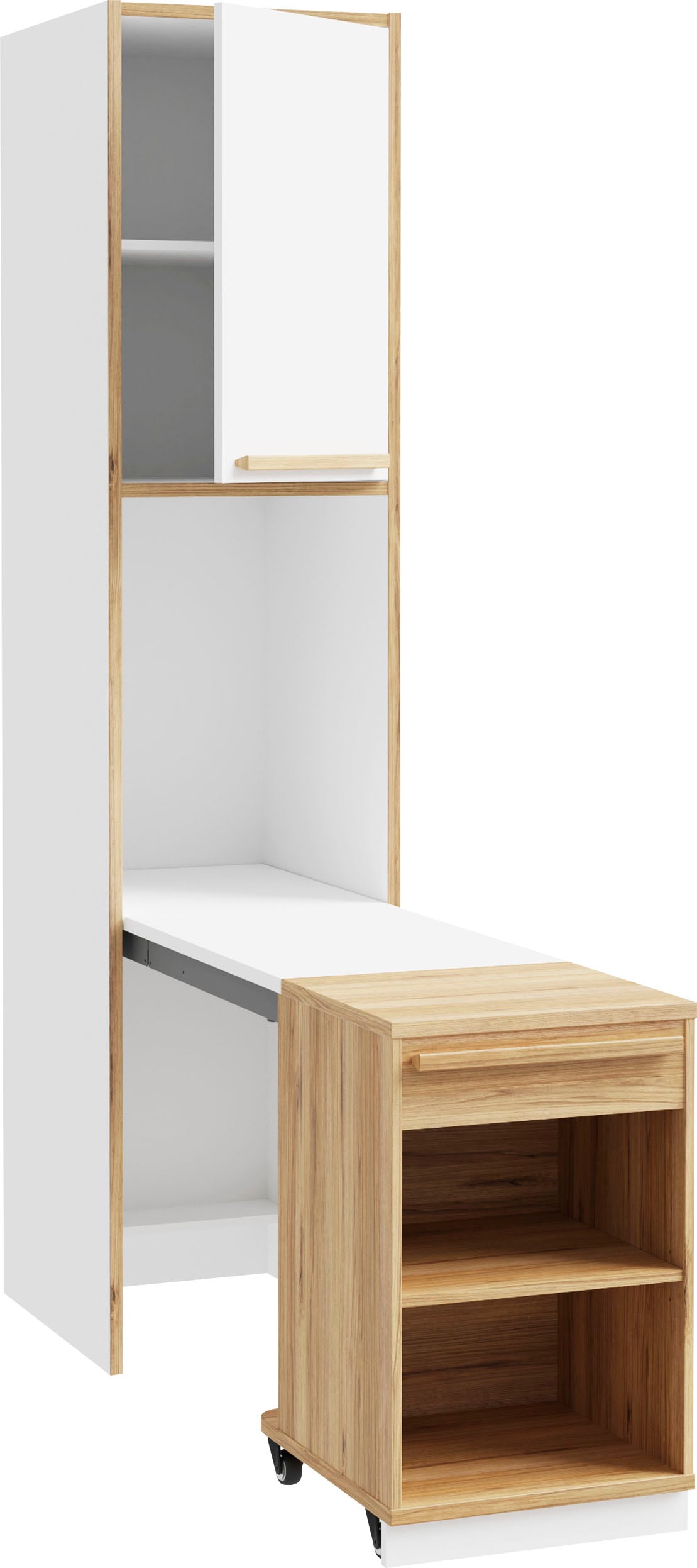 FORTE Mehrzweckregal "ausziehbarer Schreibtisch mit Container, maximal plat günstig online kaufen