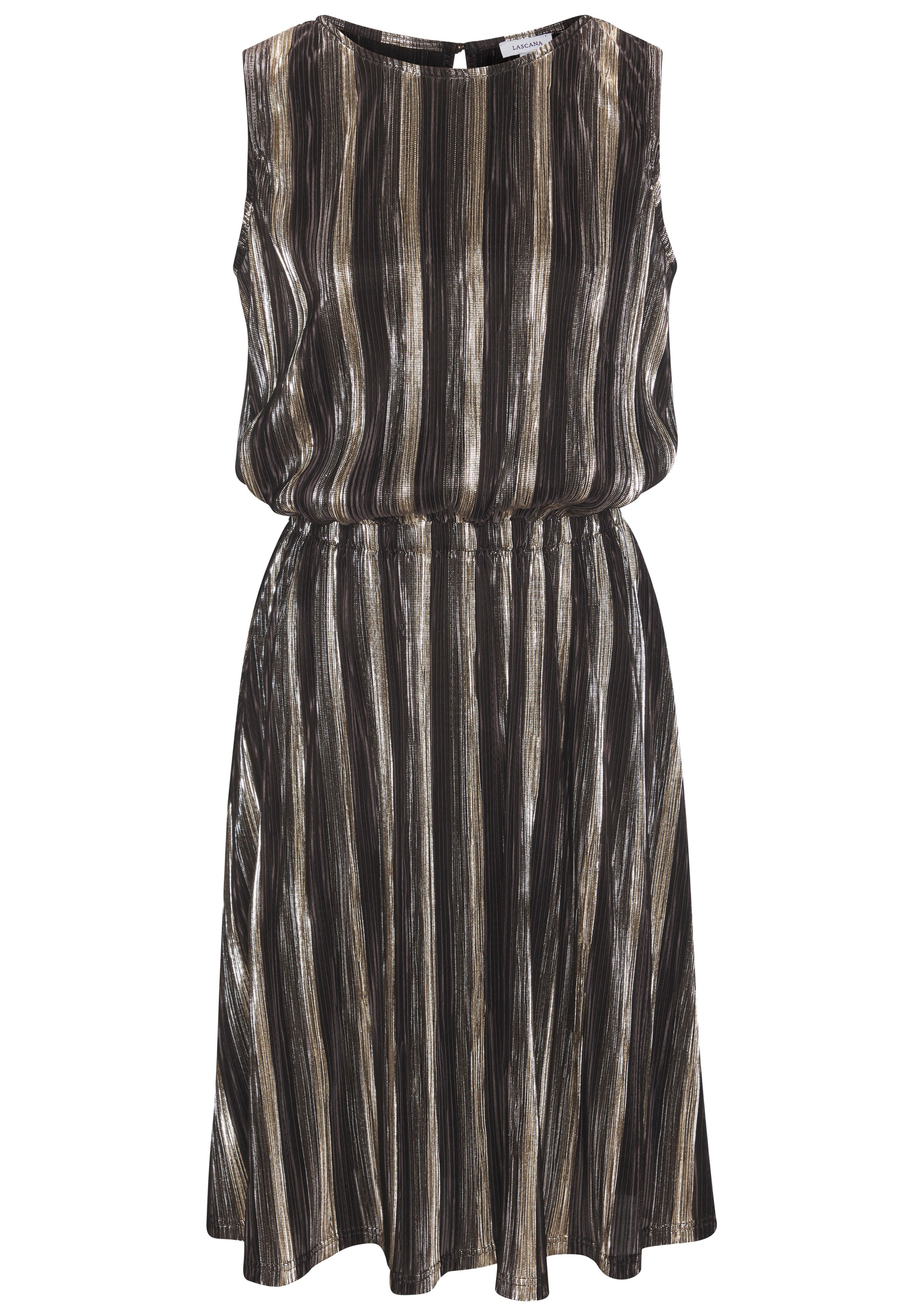 Thumbnail - LASCANA Partykleid Ohne Taschen mit Streifenmuster, festlich