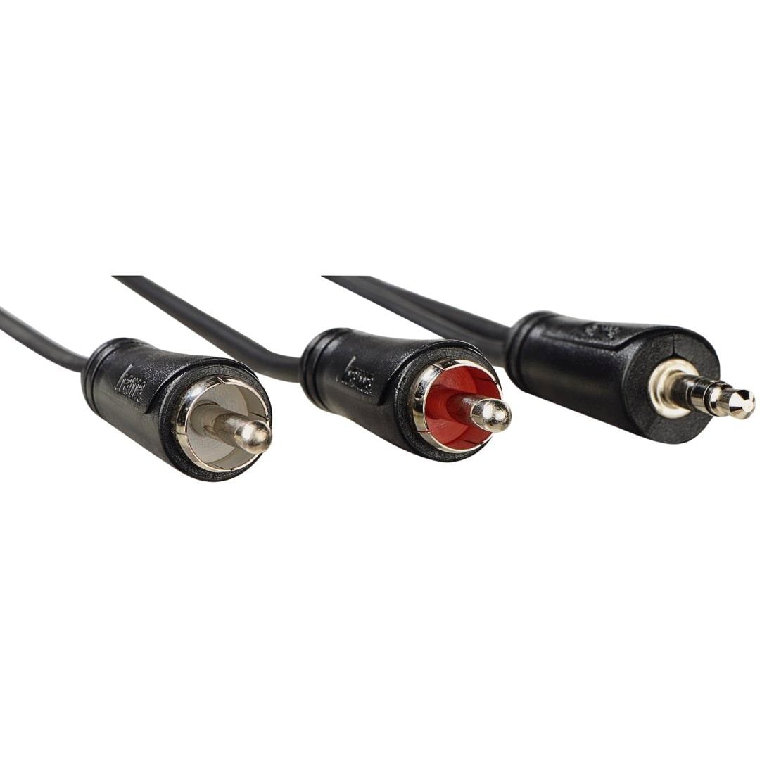 Hama Audio-Adapter »Audio-Kabel, 3,5-mm-Klinken-Stecker 2-Cinch-Stecker, 5m«, 50 cm