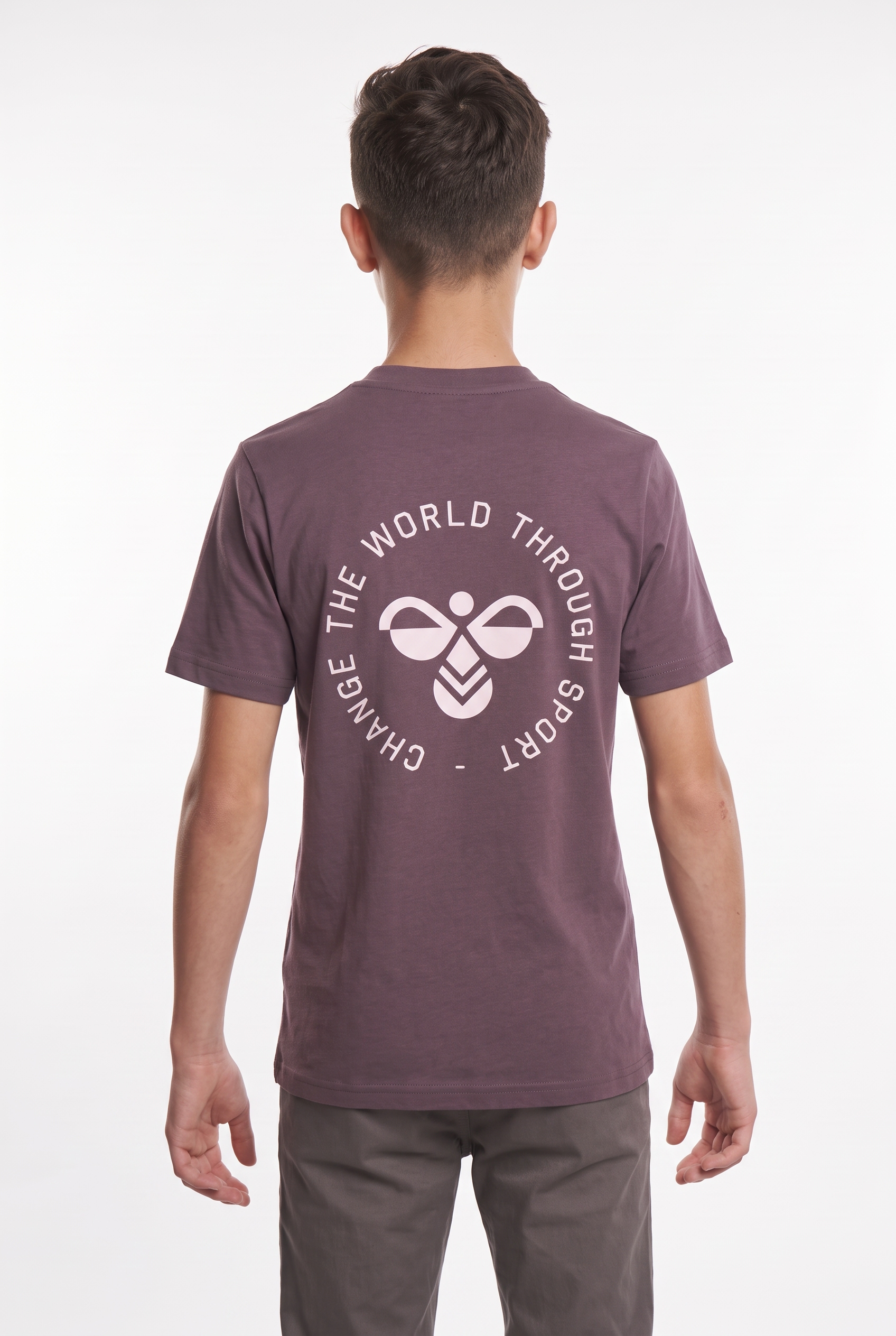 hummel T-Shirt »HMLJR REG GRAPHIC T-SHIRT S/S« normale Passform, für Kinder und Jugendliche, aus Baumwolle