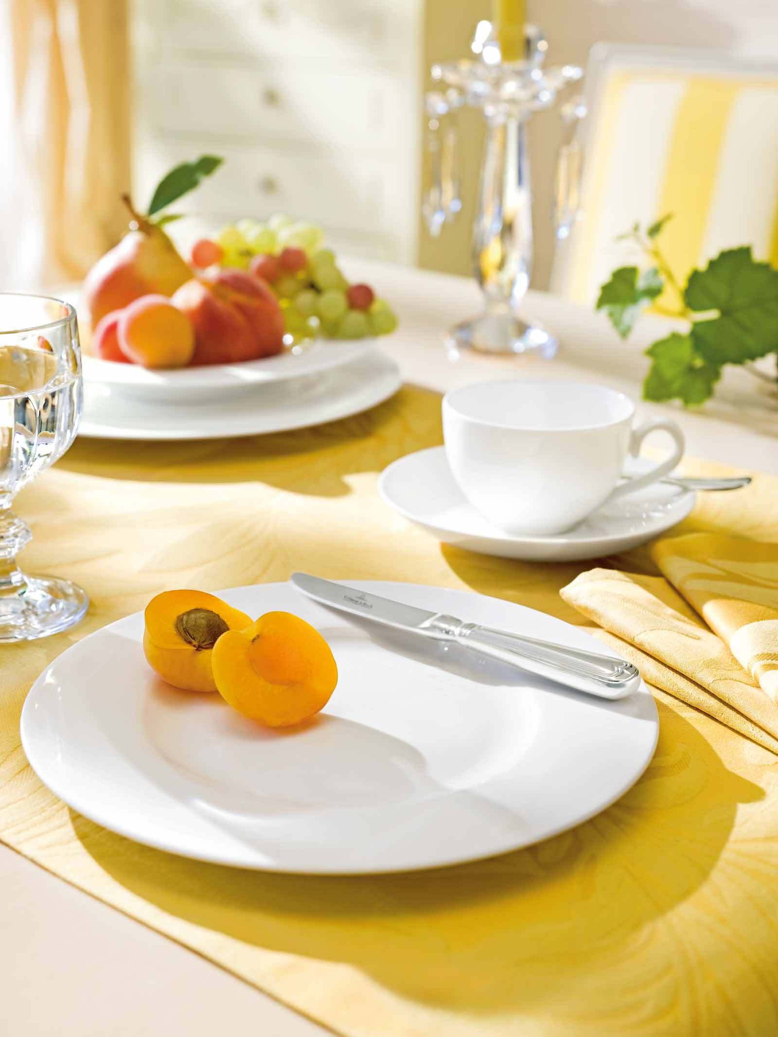 Frühstücksteller VILLEROY & BOCH "Frühstücksteller Royal ø 22.0 cm 6er Set weiß", weiß, Speiseteller 3