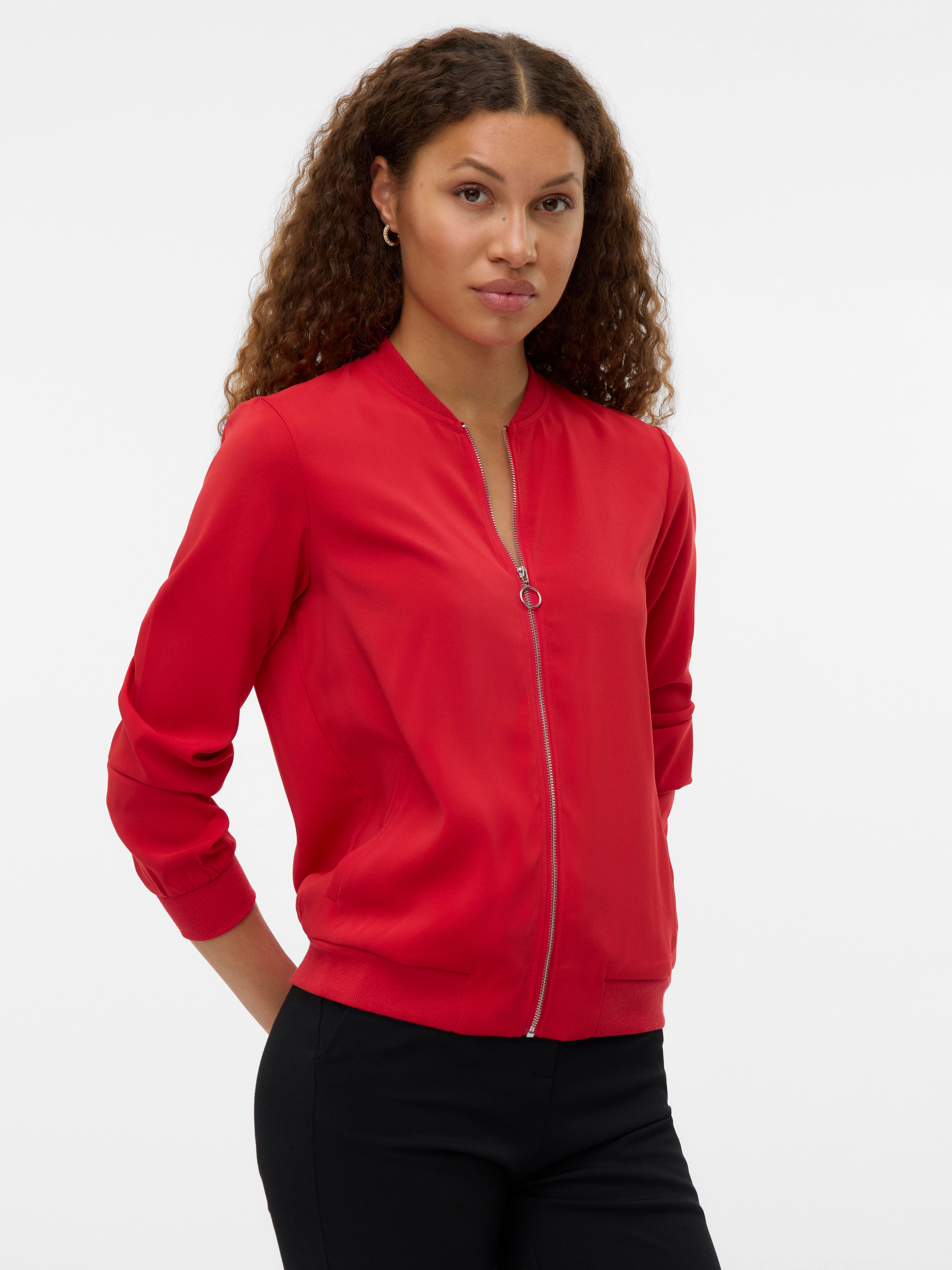 Vero Moda Bomberjacke "VMCOCO L/S BOMBER NOOS" in modisch kurzer Form, mit günstig online kaufen