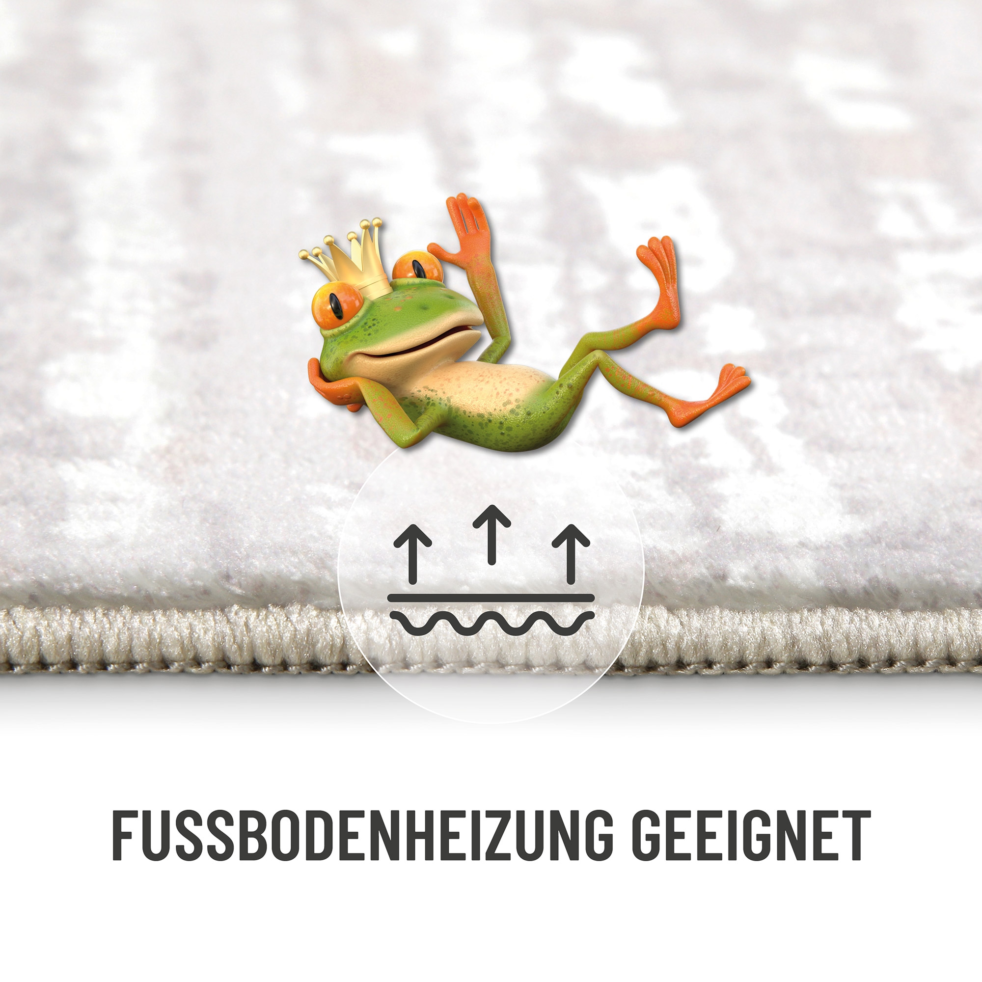 Wecon home Badematte »Mauri«, Vintage Design, waschbar, rutschfest, schnell trocknend, Badteppich