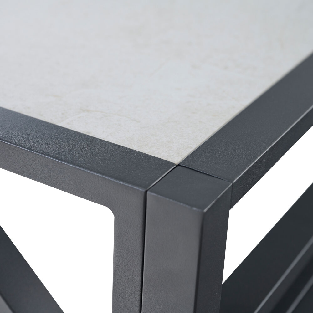 Siena Garden Gartentisch »PALMA Barelement« Aluminiumrahmen, Ranotex® Bezug dunkelgrau