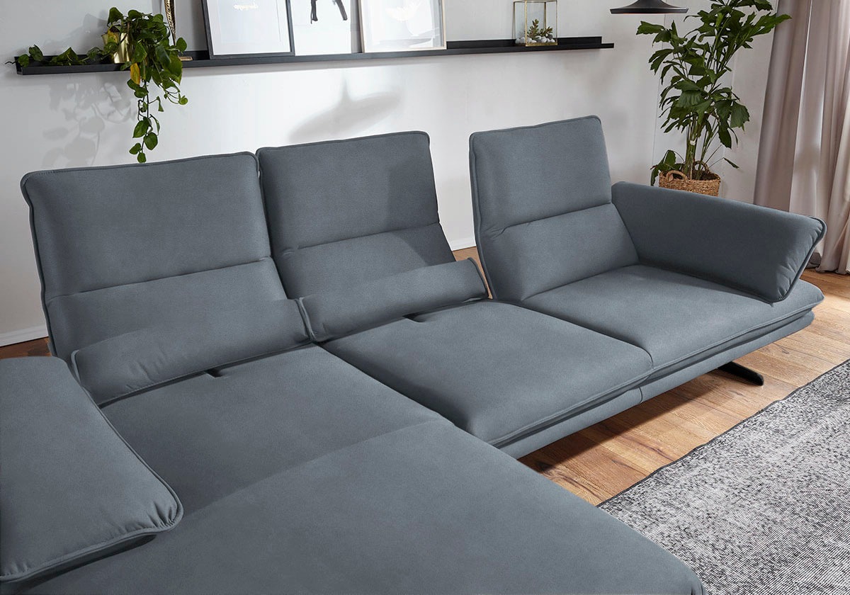 W.SCHILLIG Ecksofa "broadway, Designsofa mit tollem Sitzkomfort", Sitztiefe günstig online kaufen