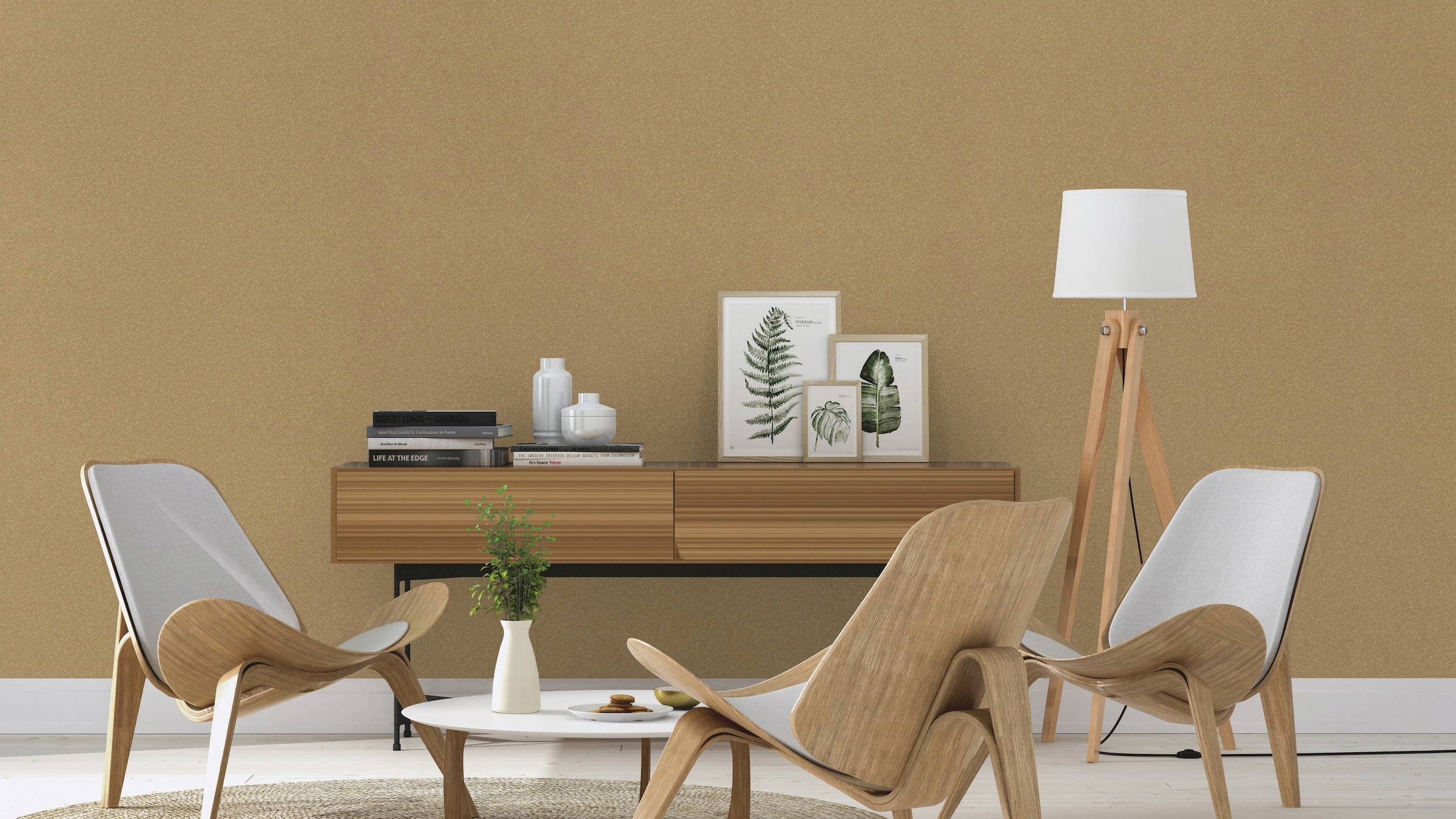 Rasch Vliestapete »GLAM« uni geprägt