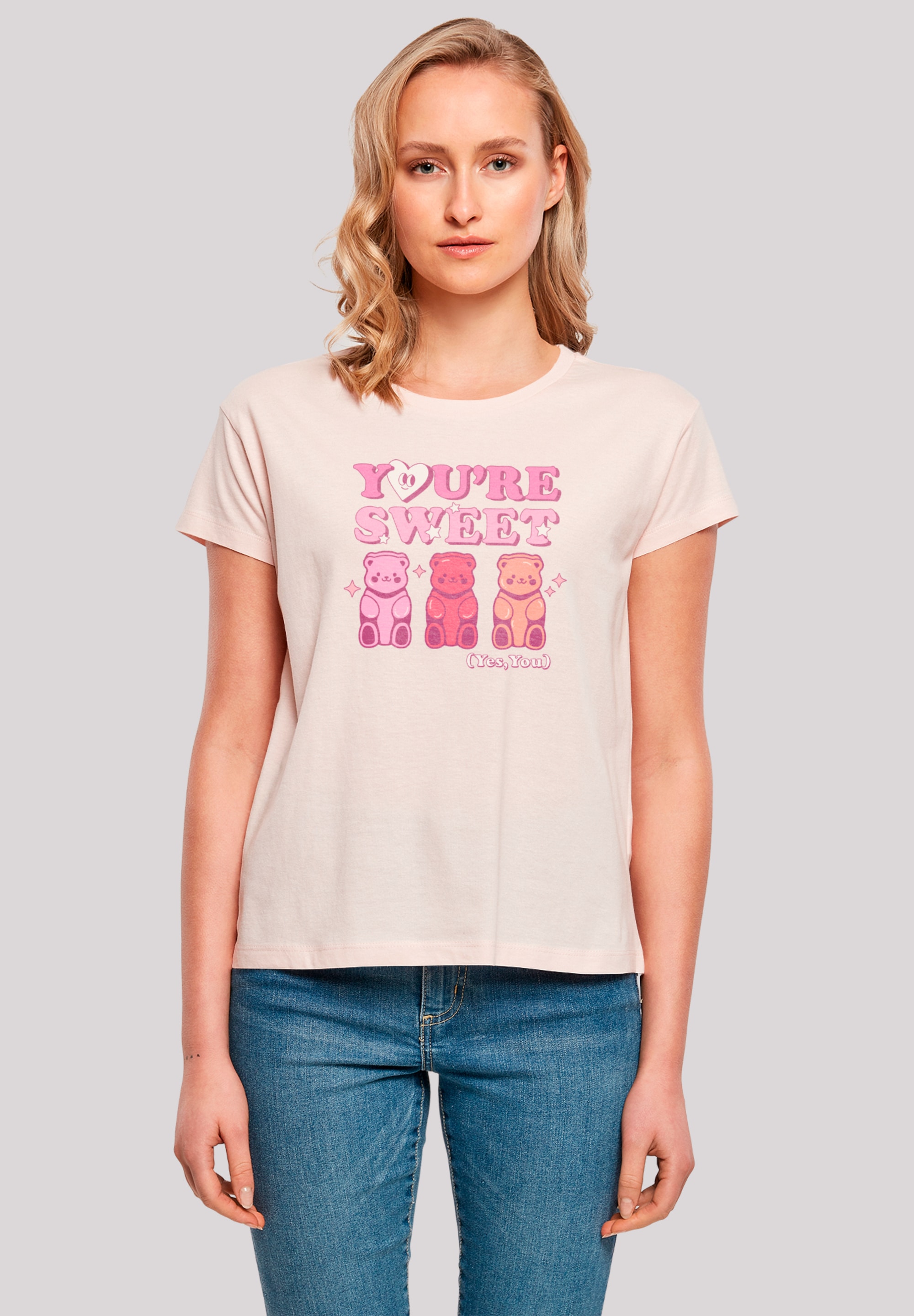 F4NT4STIC T-Shirt "Valentinstag Youre Sweet Gummy Bears", Premium Qualität günstig online kaufen