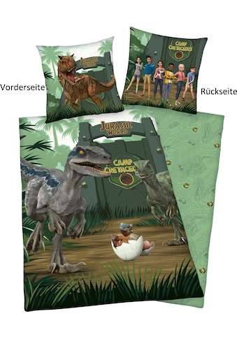 Kinderbettwäsche »Jurassic World Camp Cretaceous«, (2 tlg.), mit tollem Motiv