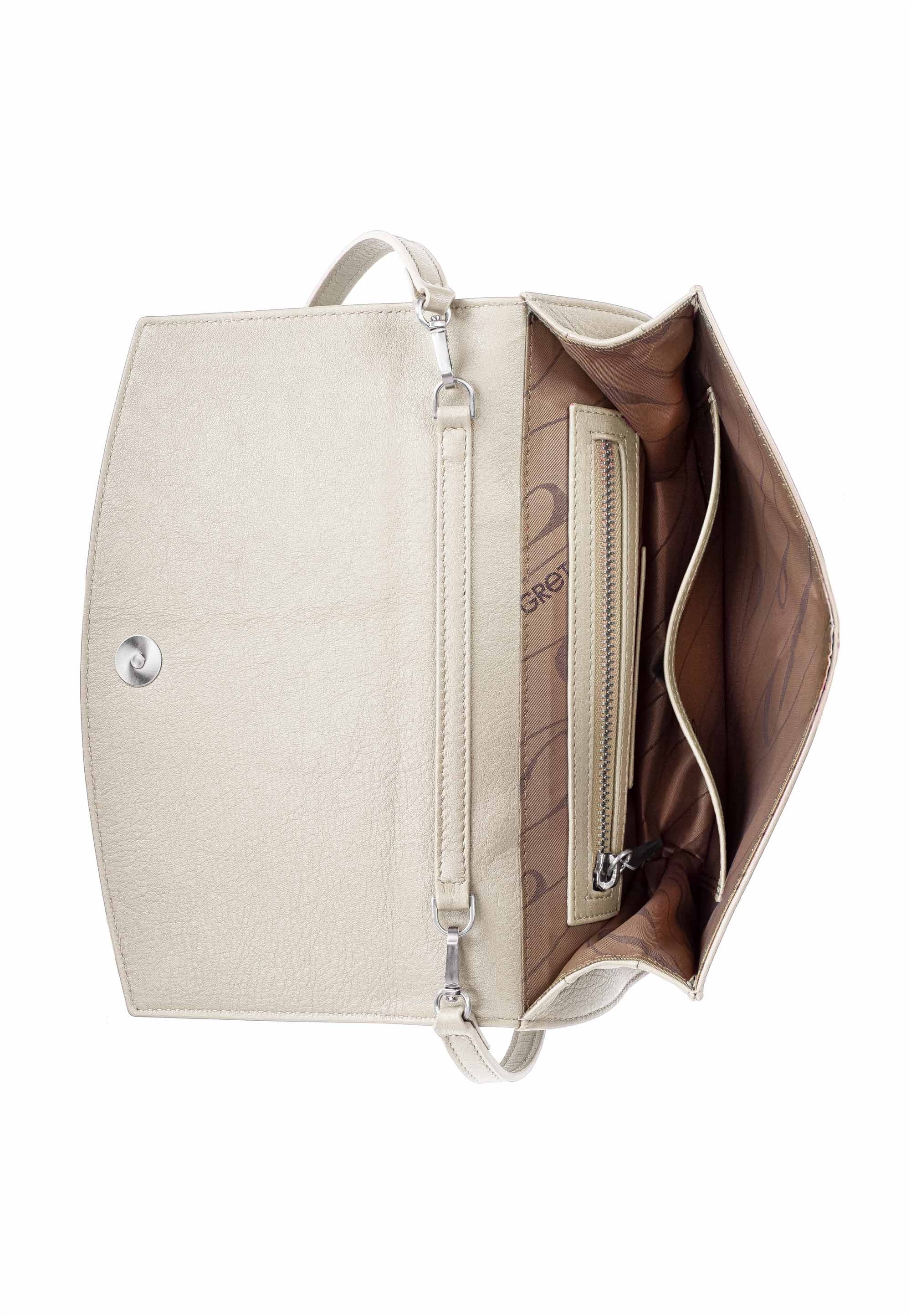 GRETCHEN Schultertasche »Oyster Clutch Three«, aus italienischem Kalbsleder