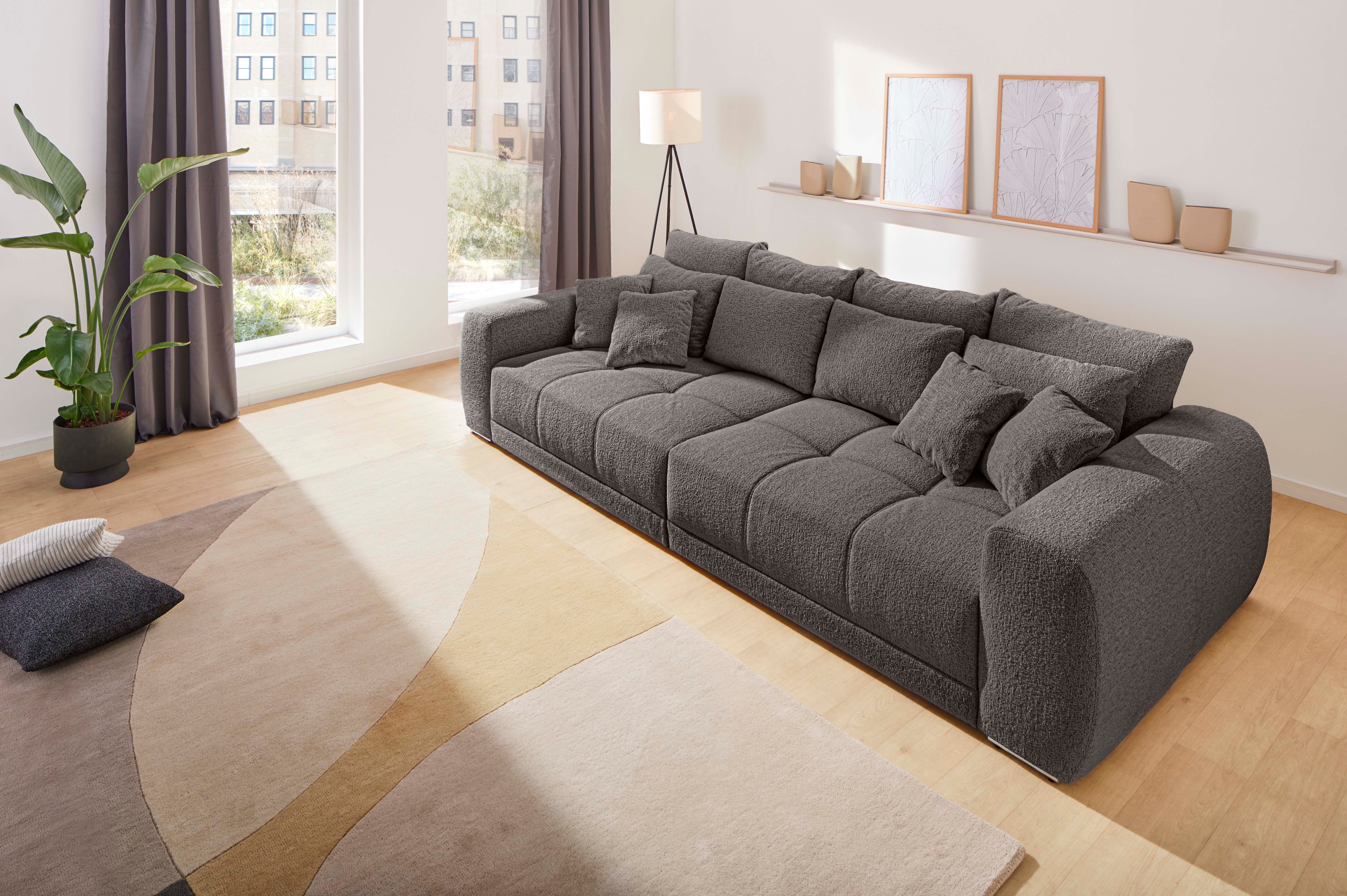 Jockenhöfer Gruppe Big-Sofa "Moldau, B. 306 cm, mit Federkernpolsterung, Liegefläche 120x240 cm" Mega-Sofa im XXL-Format, Federkern, 12 Kissen