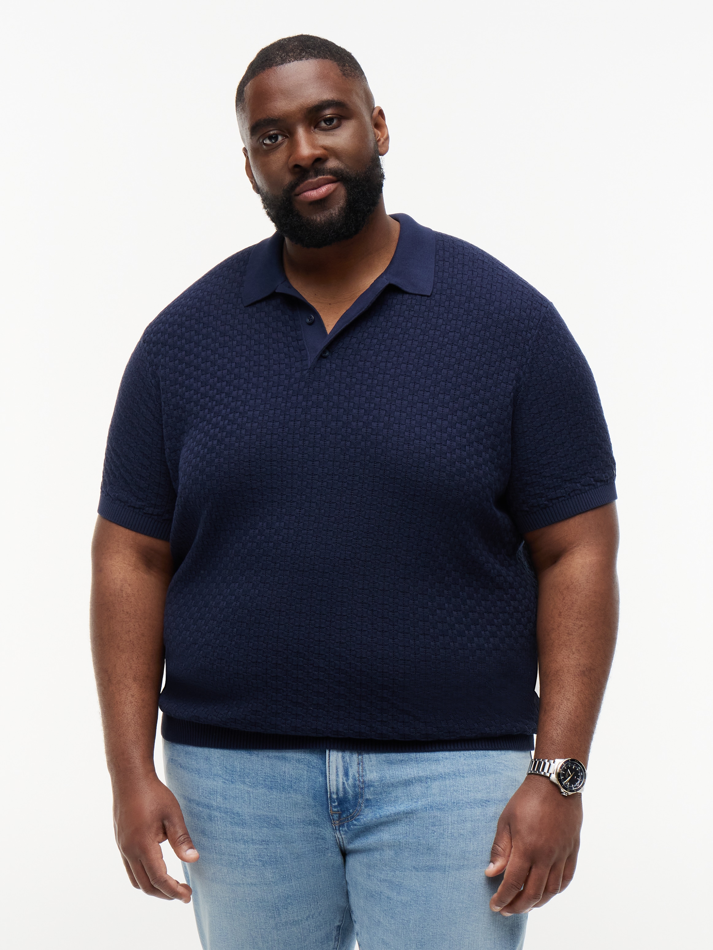 Tommy Hilfiger Big & Tall Poloshirt "BT-GMD STRUCTURE" Große Größen, mit Struktur