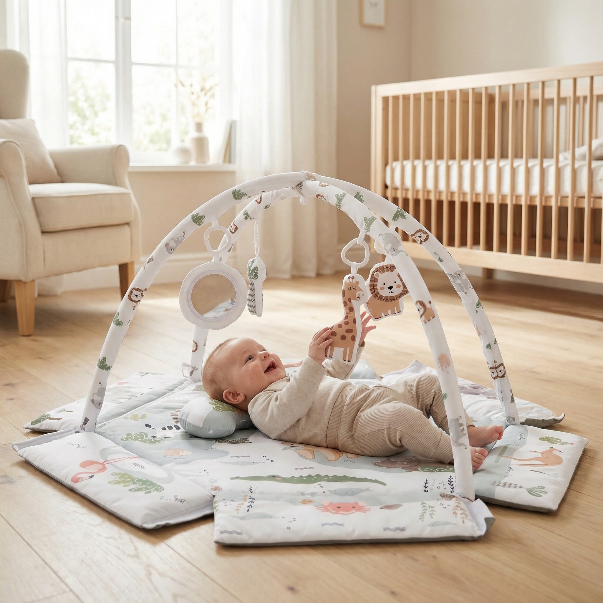 Fillikid Spielbogen »Aktivbogen - Spielematte mit Bällen, Wildlife«