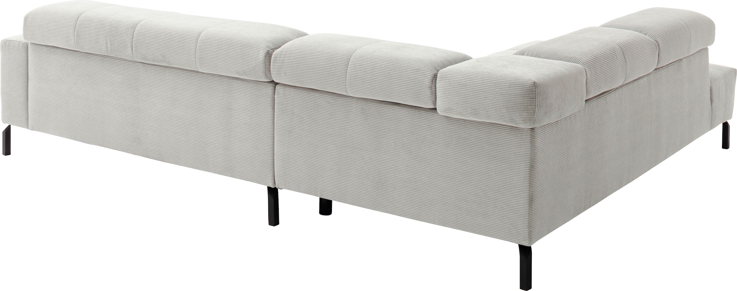 Places of Style Ecksofa »Cleveland, L-Form, incl. Kopfteilverstellung, Breite 276 cm«, wahlweise elektrischer Sitzvorzug