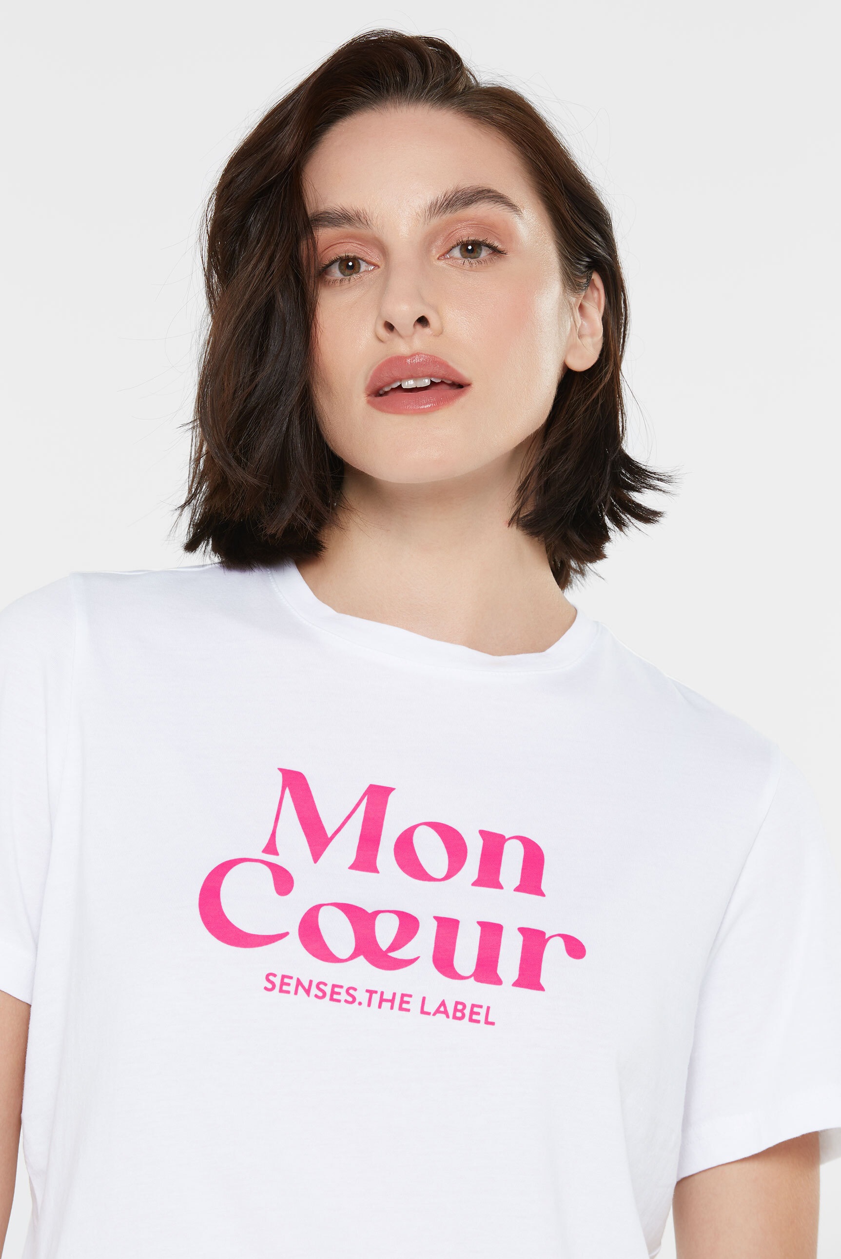 SENSES.THE LABEL Rundhalsshirt, aus Baumwolle