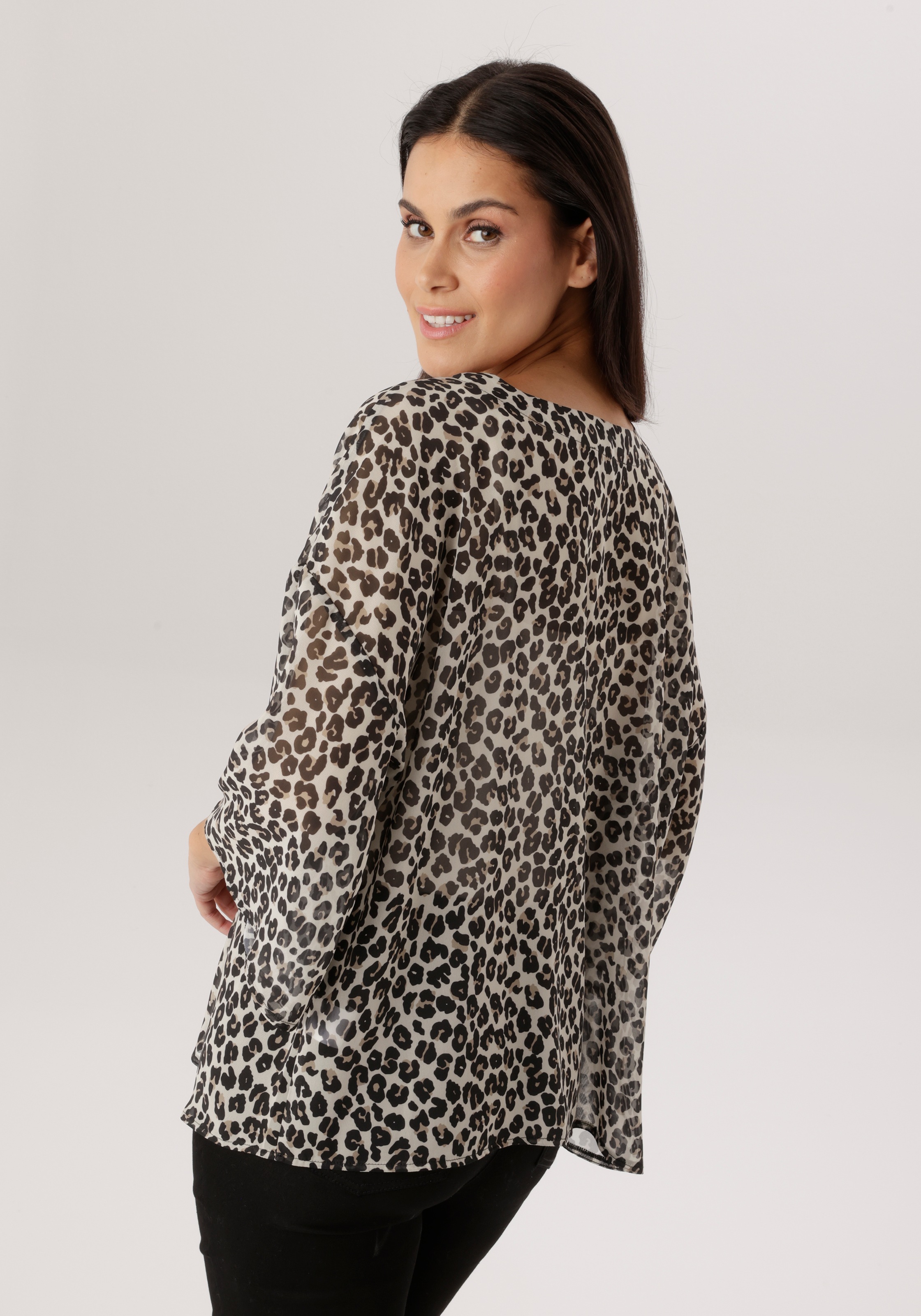Aniston SELECTED Schlupfbluse im modischen Animal-Print - NEUE KOLLEKTION günstig online kaufen