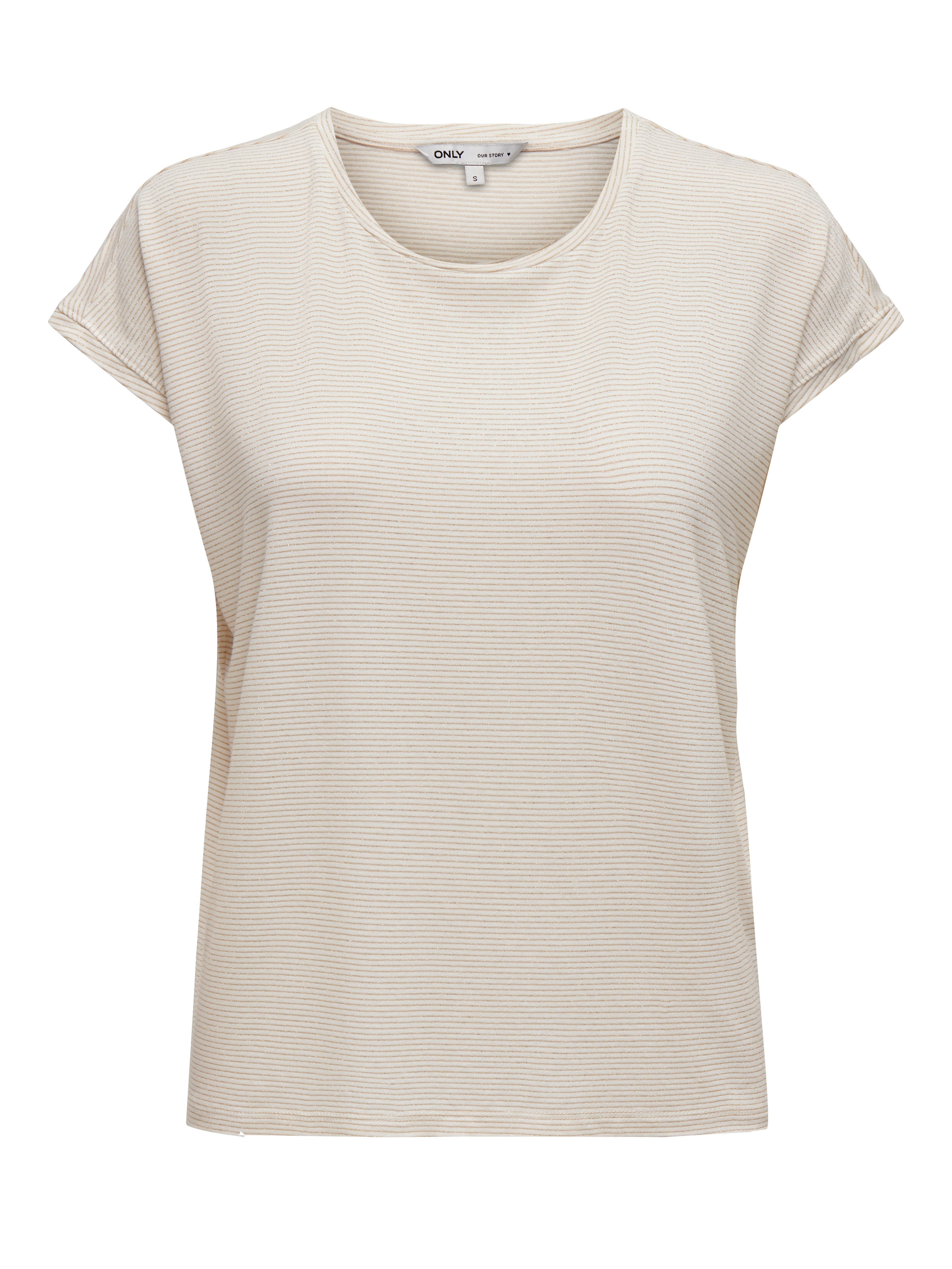ONLY CARMAKOMA Kurzarmshirt "CARCLAUDIA LIFE S/S GLITTER TOP NOOS" günstig online kaufen