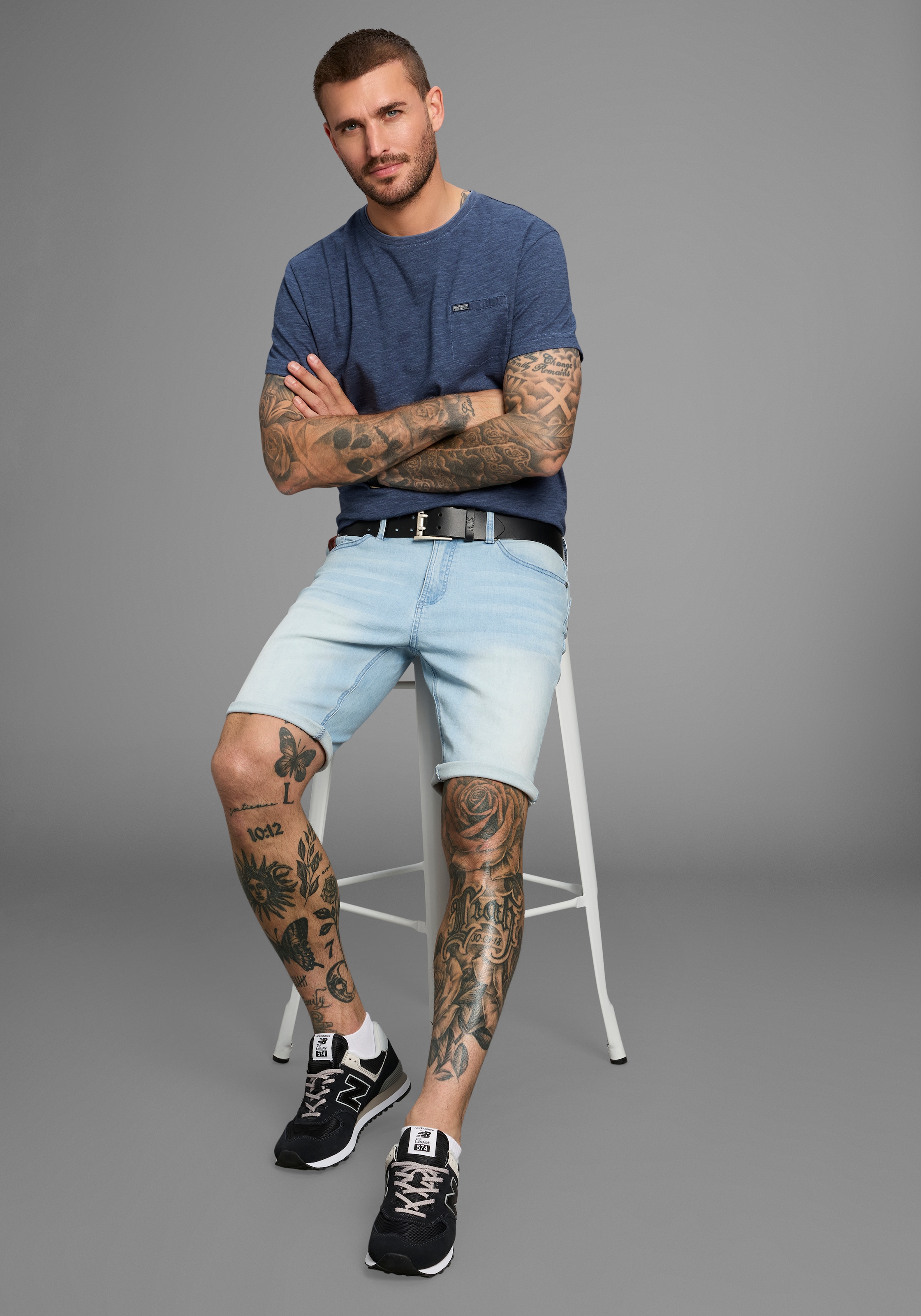 Bruno Banani Jeansshorts »Hutch-Shorts«, niedrige Leibhöhe