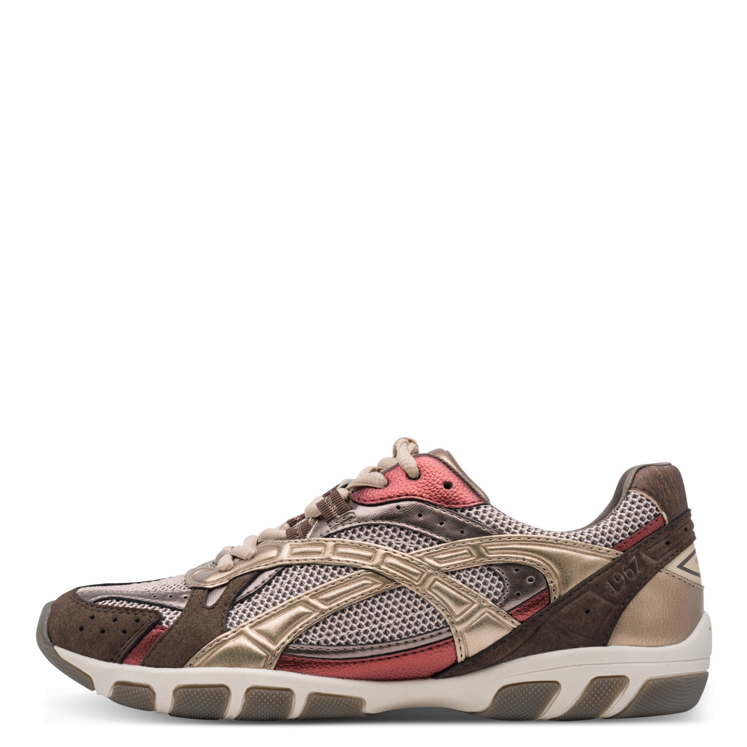 Tamaris Sneaker  Freizeitschuh, Schnürer, Halbschuh mit Kontrastbesatz