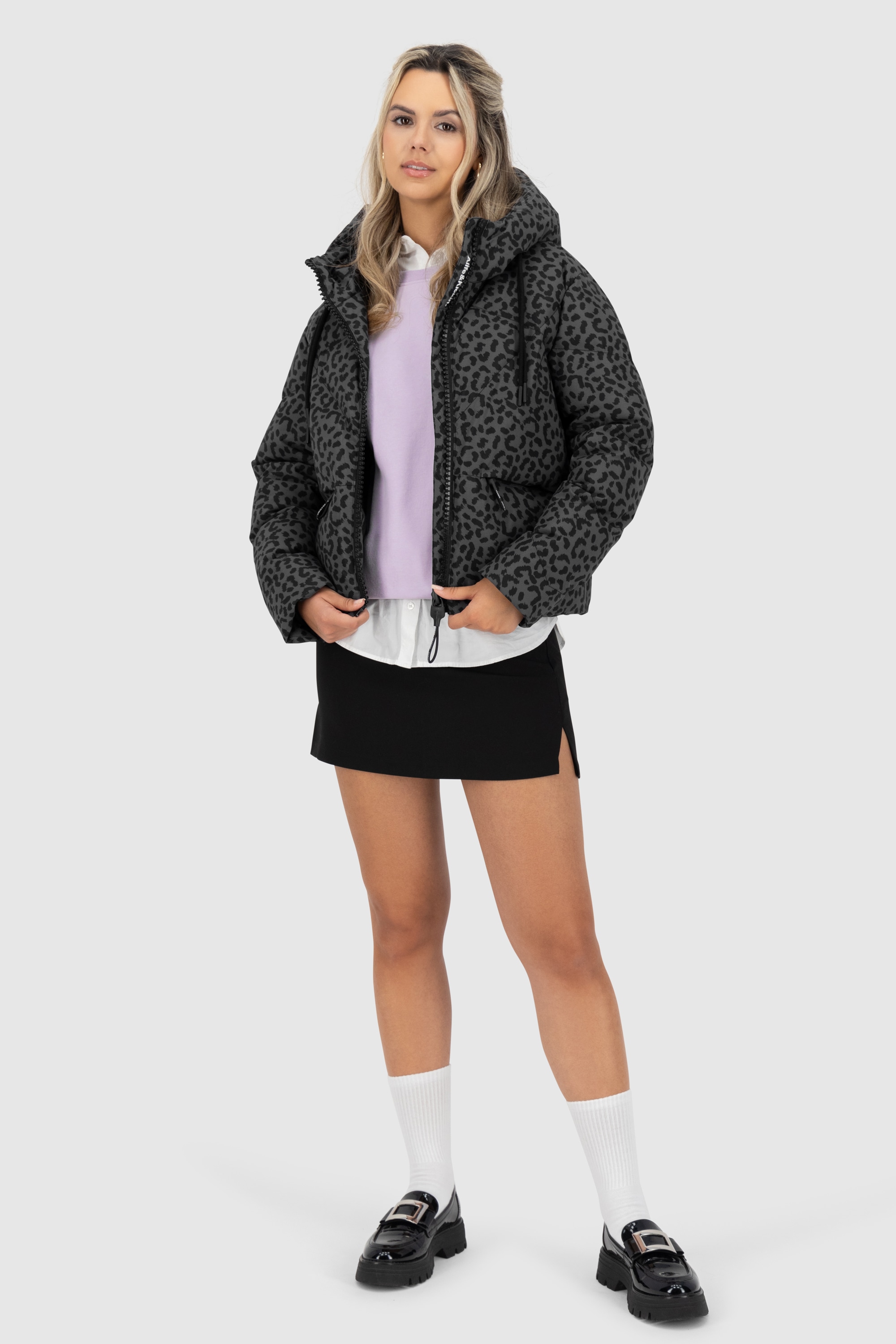 Alife & Kickin Winterjacke »Damen MurielAK B«, mit Kapuze, Kurze warme moderne Jacke mit großer gefütterter Kapuze