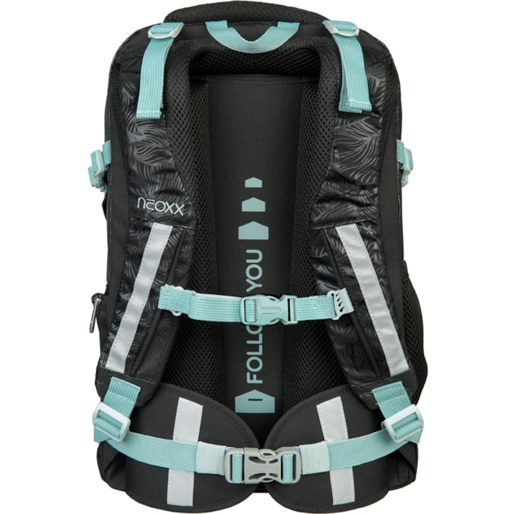 neoxx Schulrucksack »Active, Queen of the Nite«, reflektierende Details, aus recycelten PET-Flaschen