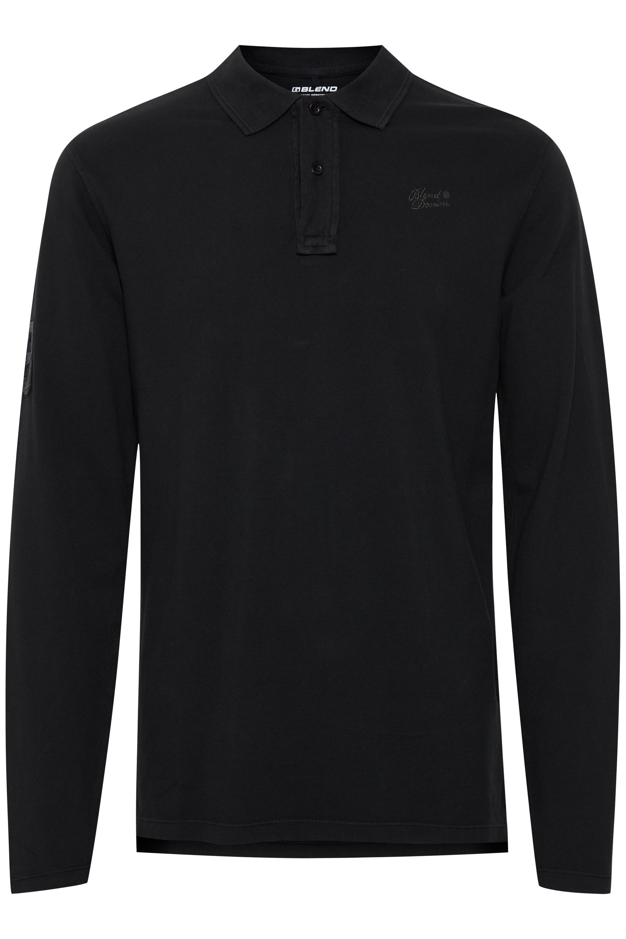 Blend Langarm-Poloshirt "BHDahoud", Longsleeve aus 100% Baumwolle günstig online kaufen