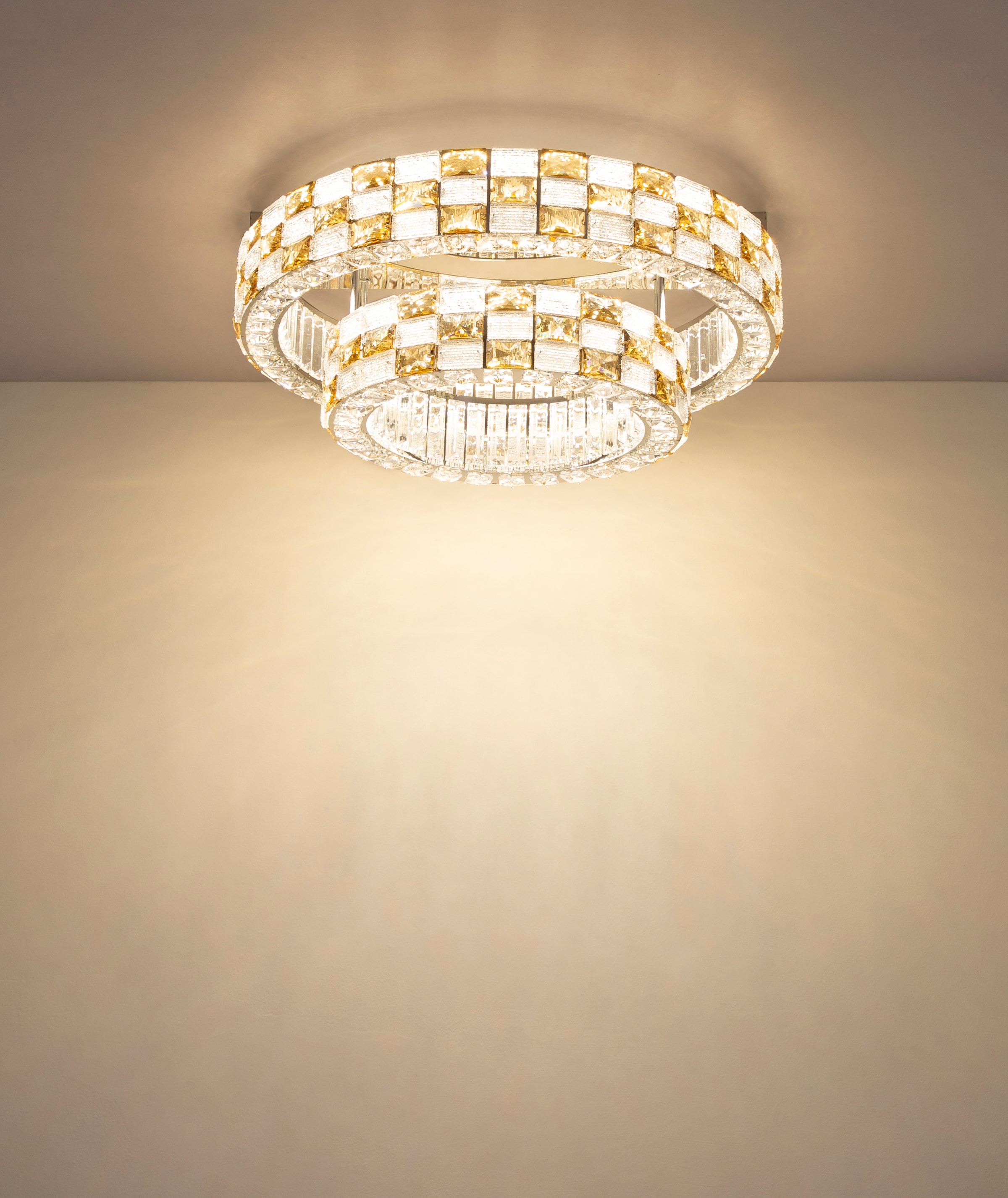 GLOBO LIGHTING Deckenleuchte »LIDIA« LED-Modul 1 Stk. Kristall-Deckenleuchte, dimmbar, smart, elegant & edel