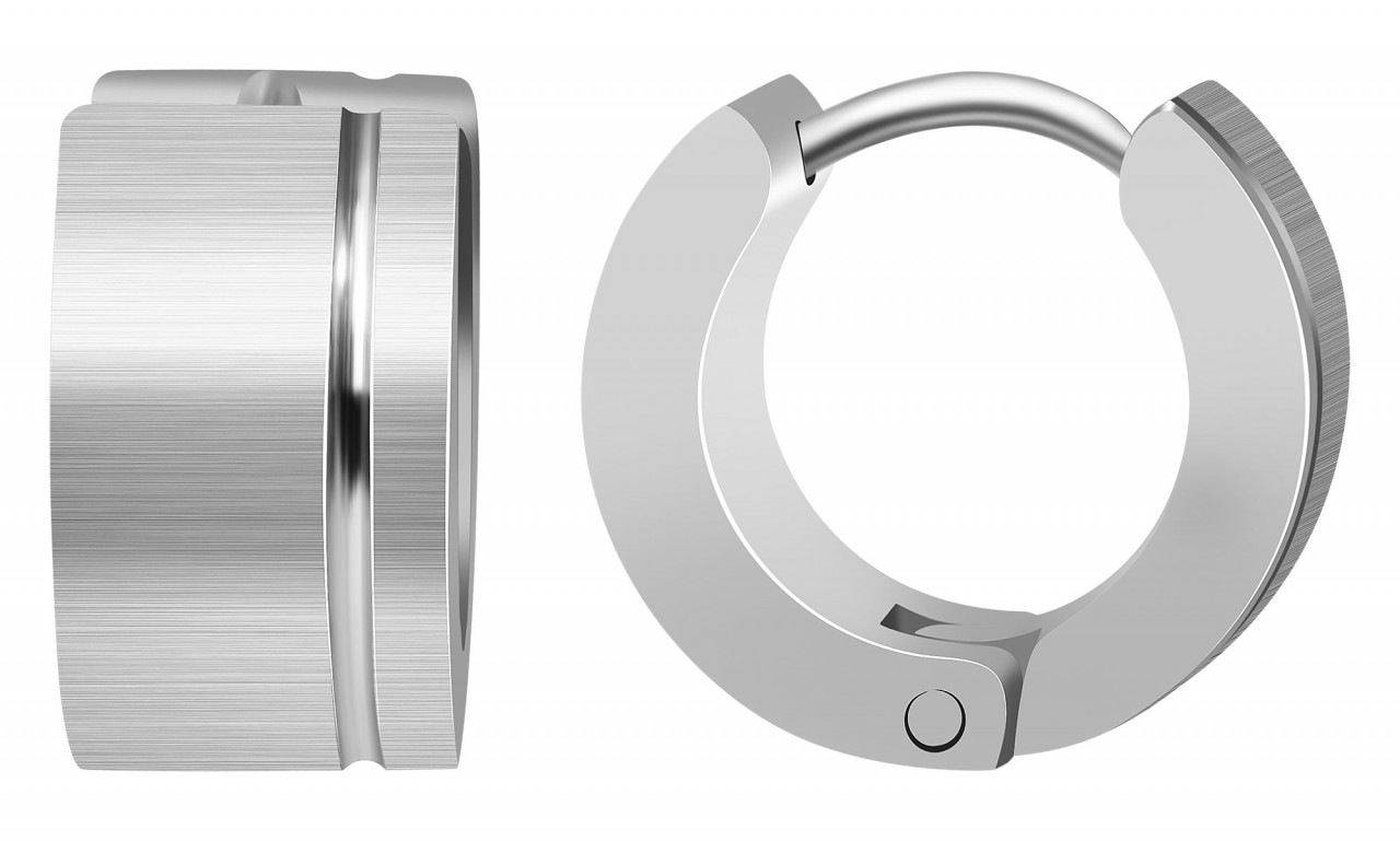 Adelia's Women's Hoop Earrings Silver 9mm