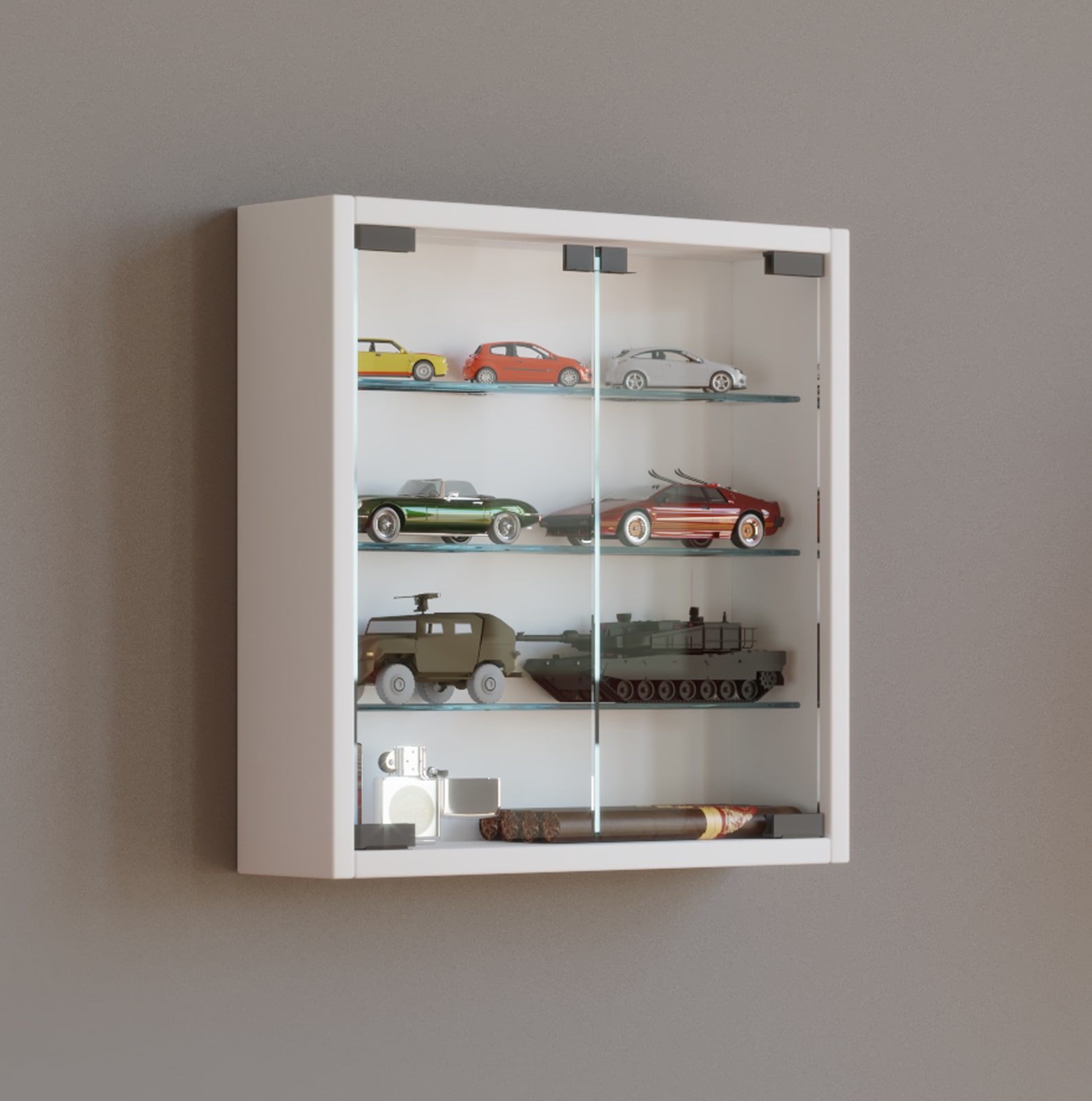 VCM Wandregal »Hängevitrine Wandvitrine Sammel Deko Mandosa S«