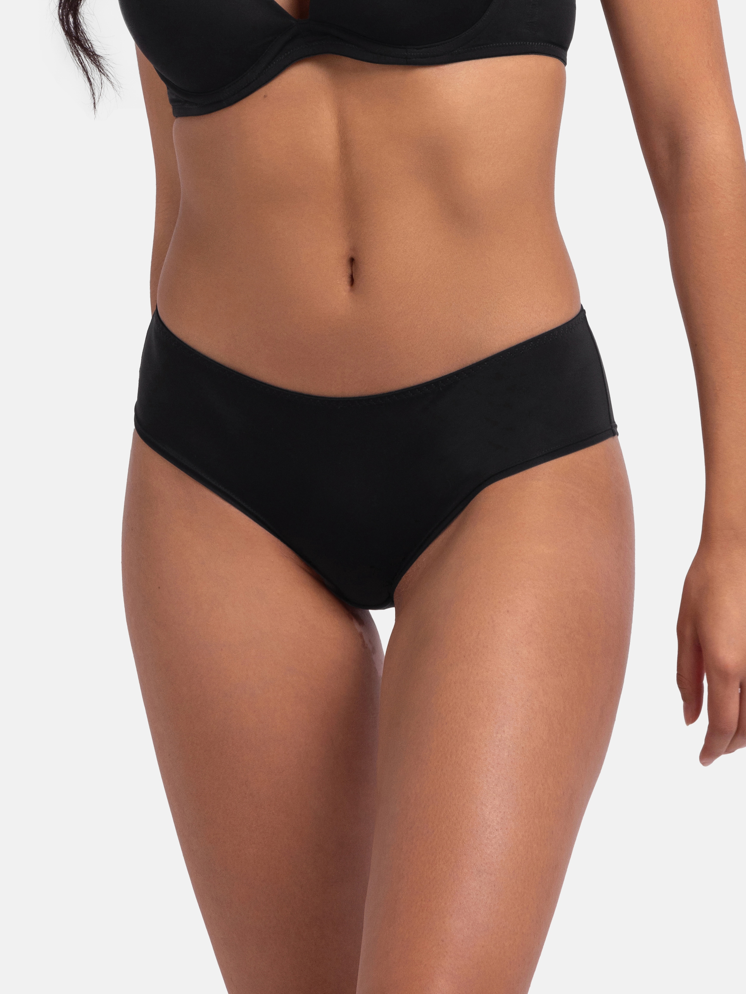Dorina Hipster »NADIA-2PP«, (2er Pack), 1x uni, 1x mit zartem Spitzenbesatz