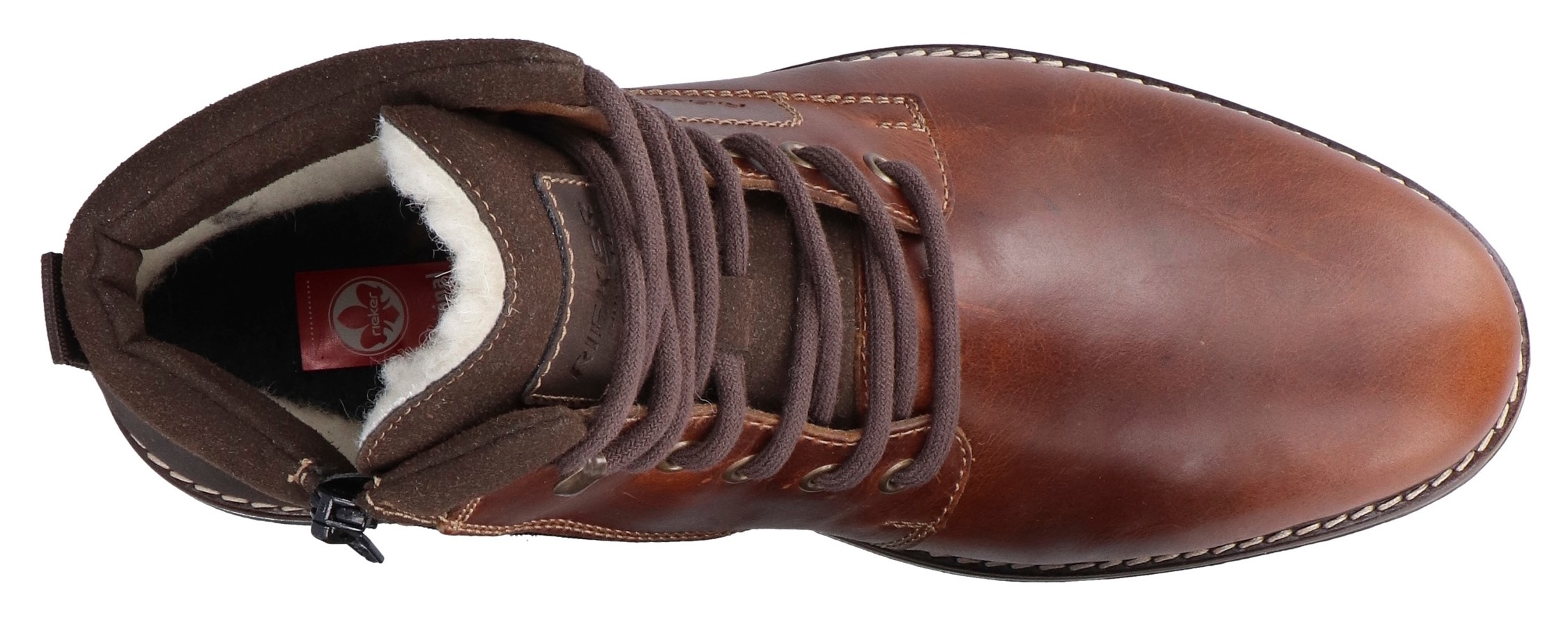 Rieker Winterstiefelette, Schnürstiefel, Business Schuh mit wasserabweisender TEX-Membran