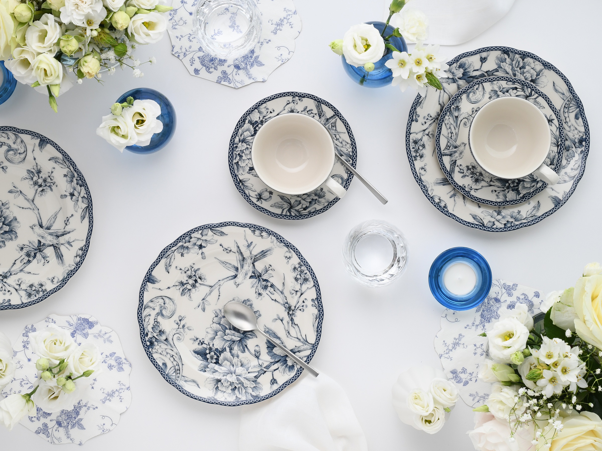 CreaTable Kaffeeservice »Adelaide, Service 12-tlg.« Nostalgischer Vintage Dekor, Elegante Form