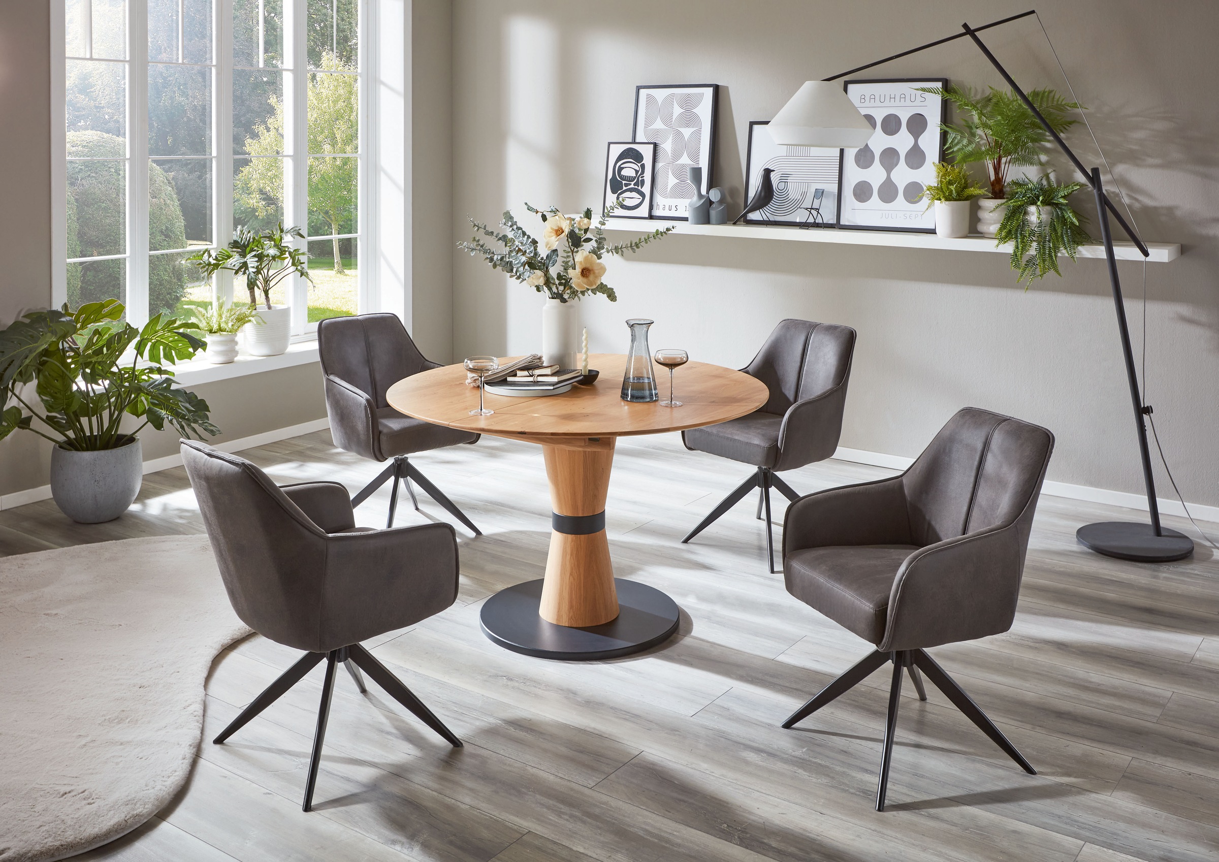 NIEHOFF SITZMÖBEL Esszimmerstuhl () 2er Set, Stativgestell mit Drehfunktion günstig online kaufen