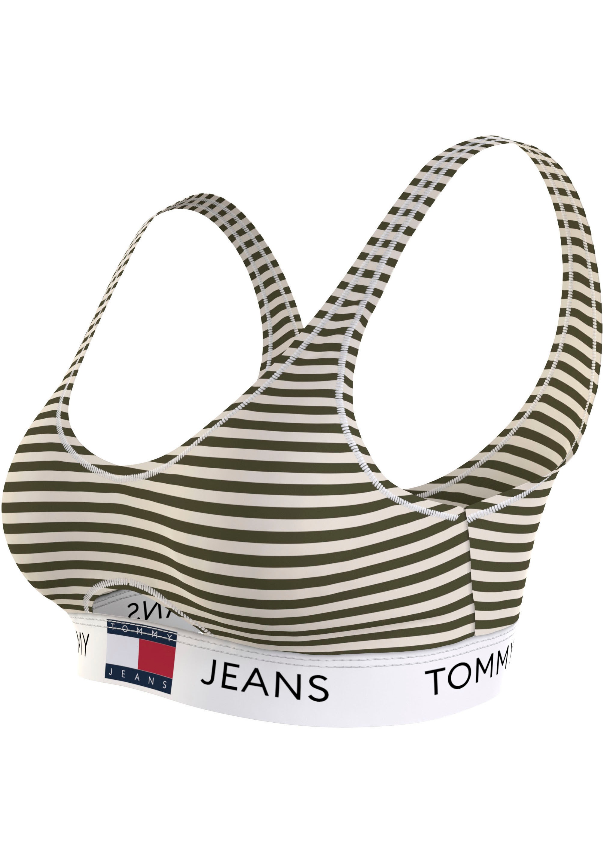 Tommy Hilfiger Underwear Bralette-BH »KEYHOLE BRALETTE PRINT«, im Streifendessin, Cutout