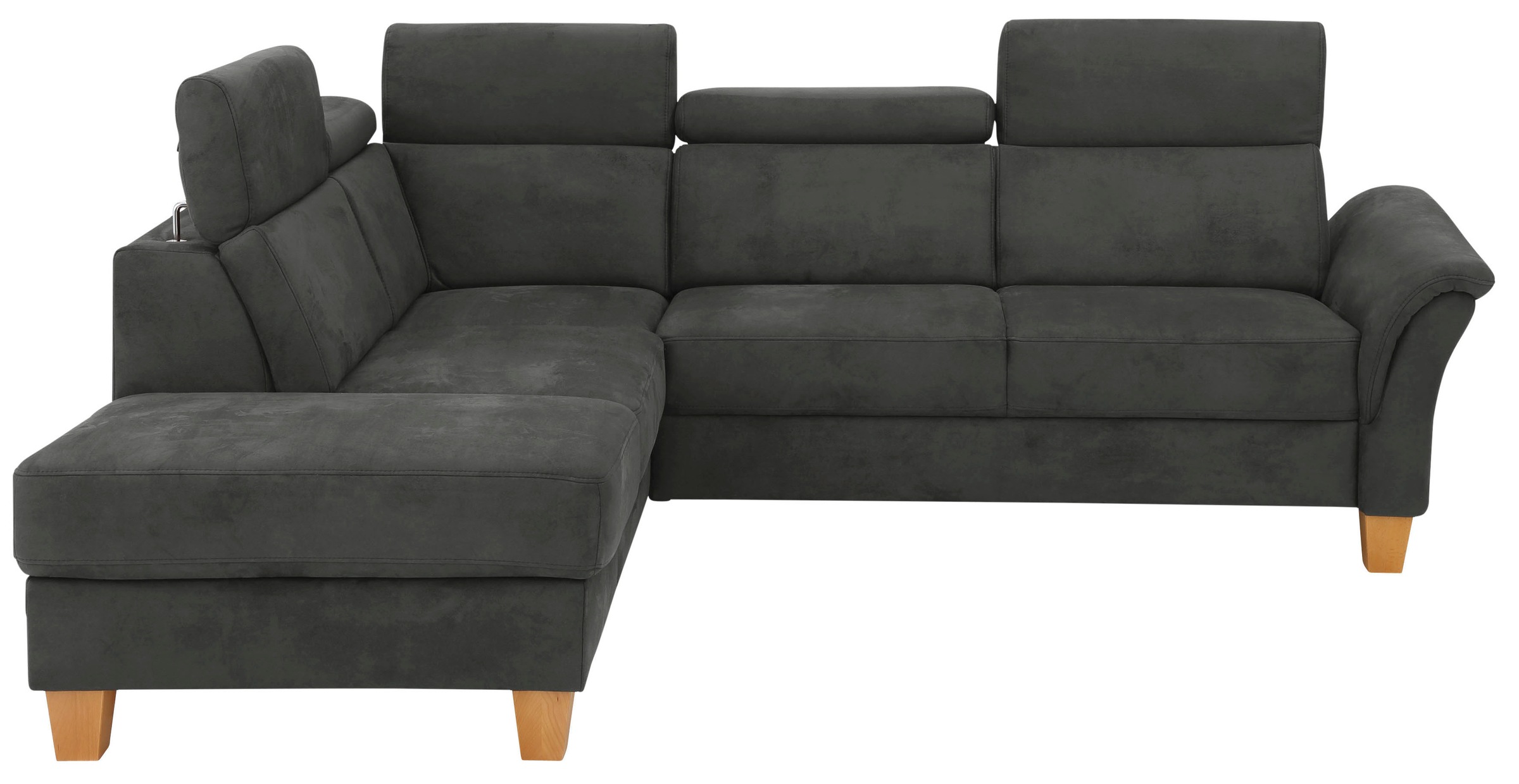 OTTO home Ecksofa "Conville L-Form" Federkern, wahlweise mit Schlaffunktion und Bettkasten bzw. Stauraum